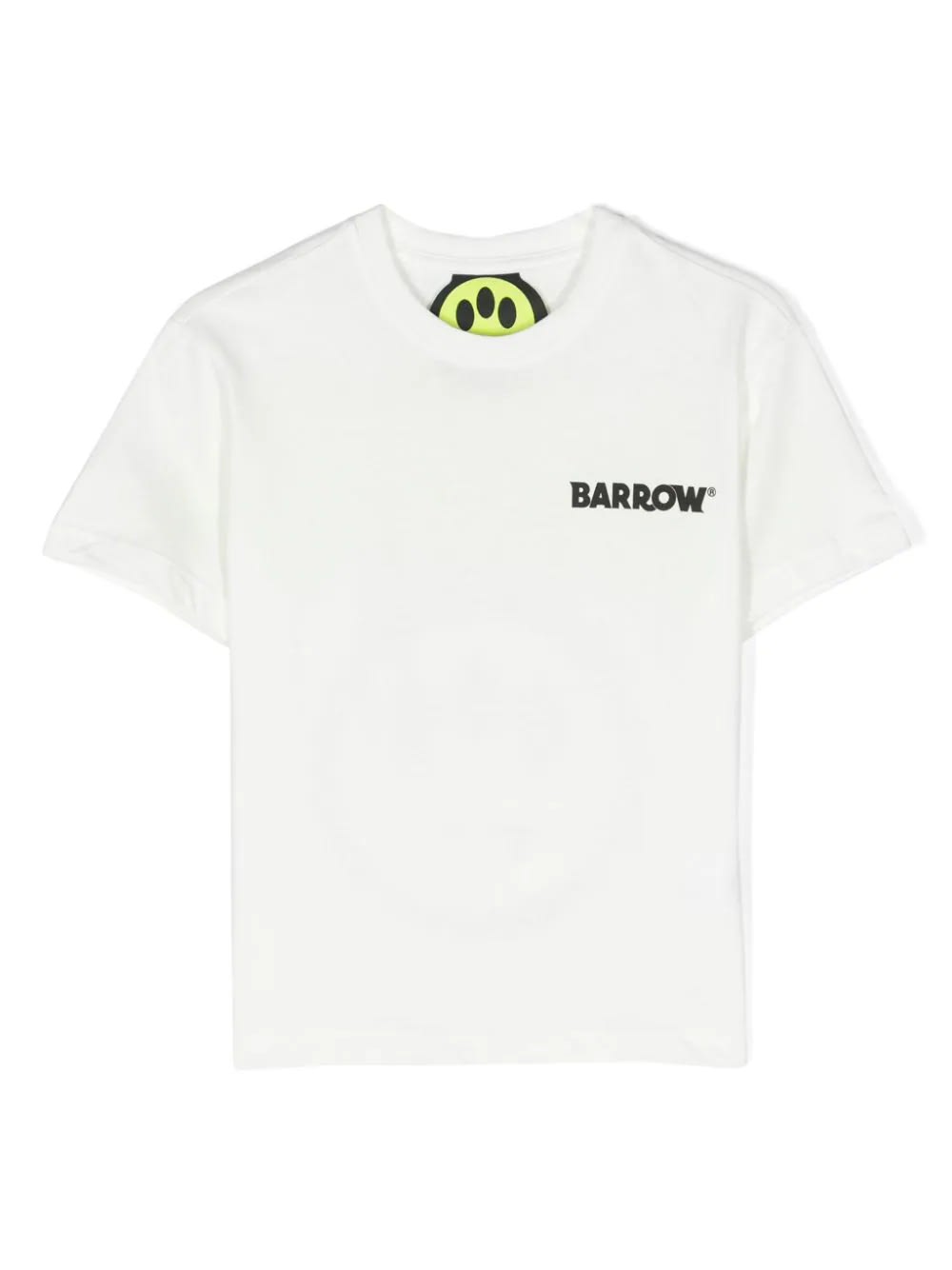 Barrow Kids' White T-shirt With Front And Back Logo