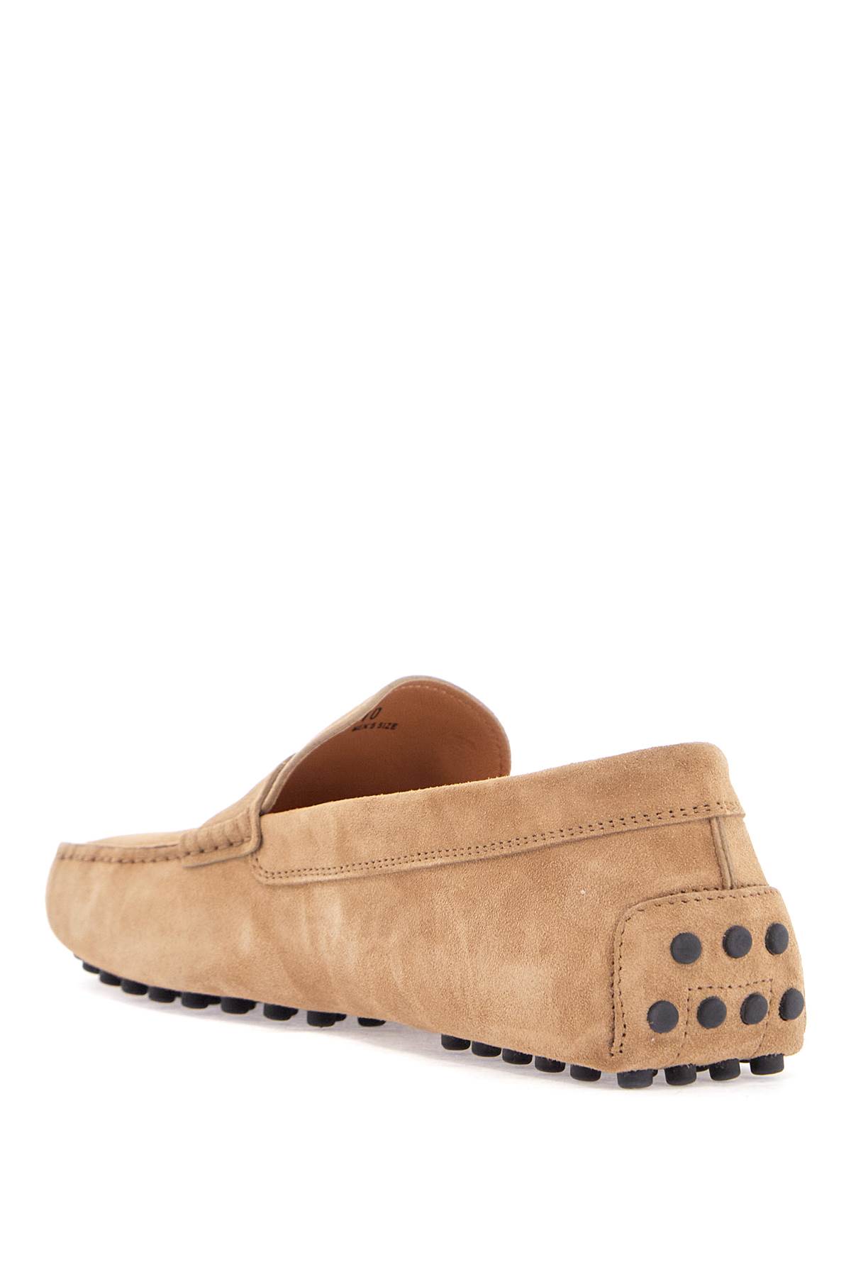 Tod's Bisquit Leather Moccasin With Rubber Sole In Biscotto (beige)