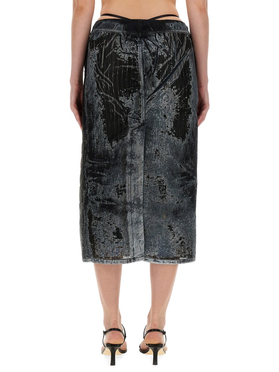 Shop Diesel Skirt De-pra-fse1 In Black