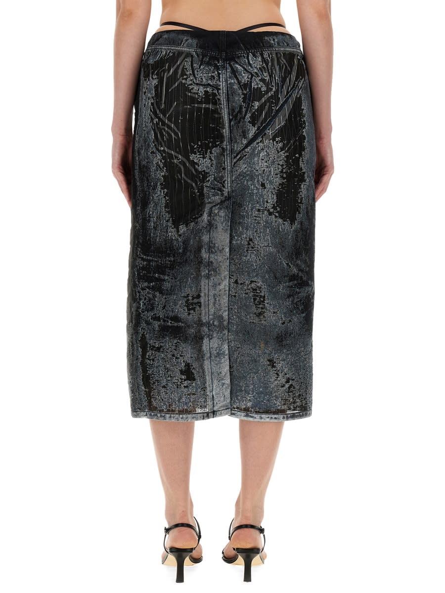 Shop Diesel Skirt De-pra-fse1 In Black