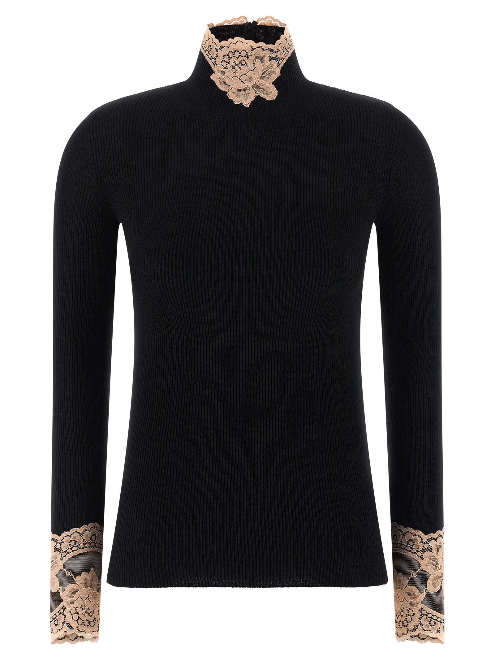 Valentino Garavani Cashmere Sweater Sweaters And Cardigans Black In Black