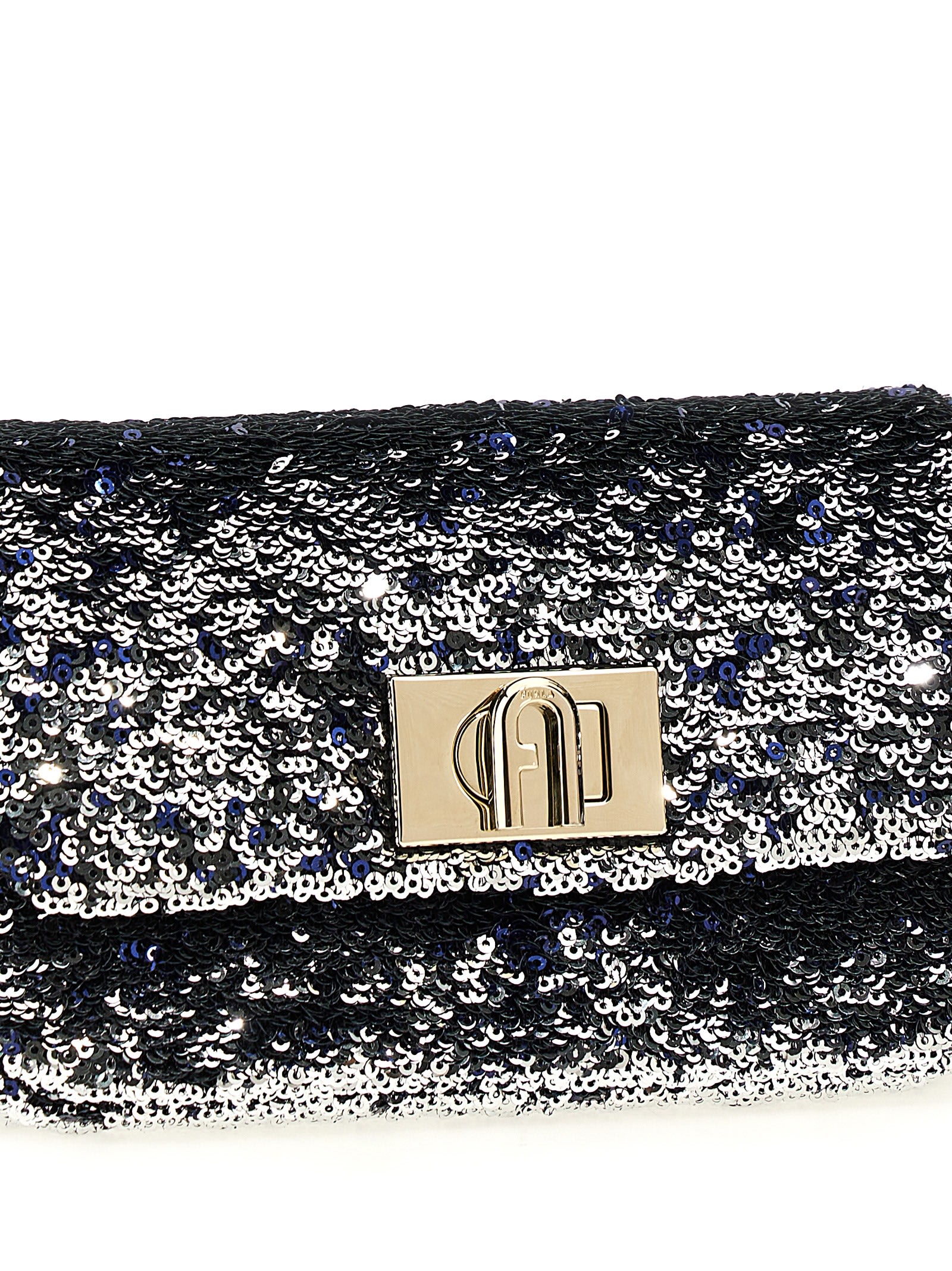 Furla 1927 Mini Crossbody Bag In Silver