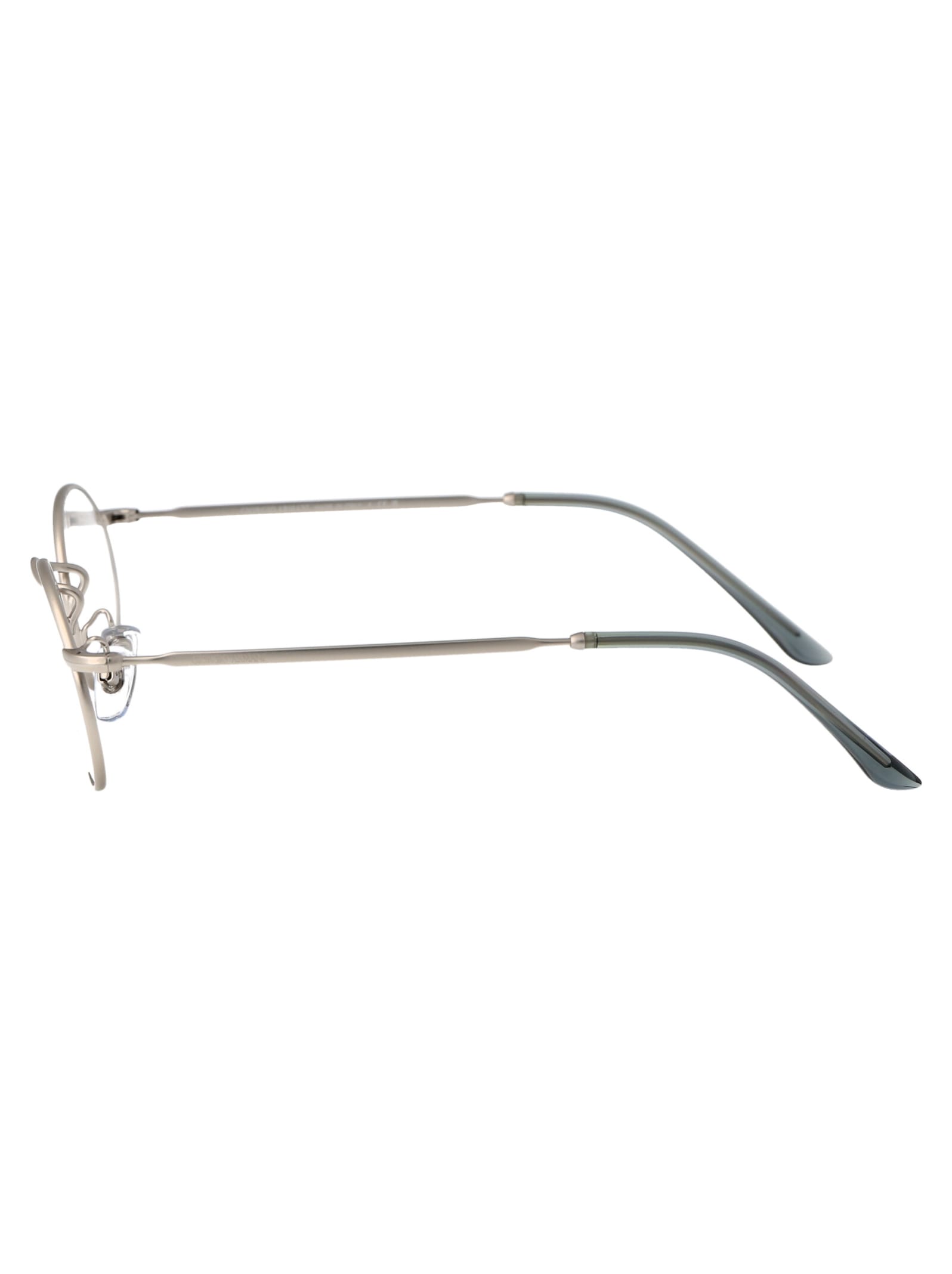 Shop Giorgio Armani 0ar 131vm Glasses In 3045 Matte Silver