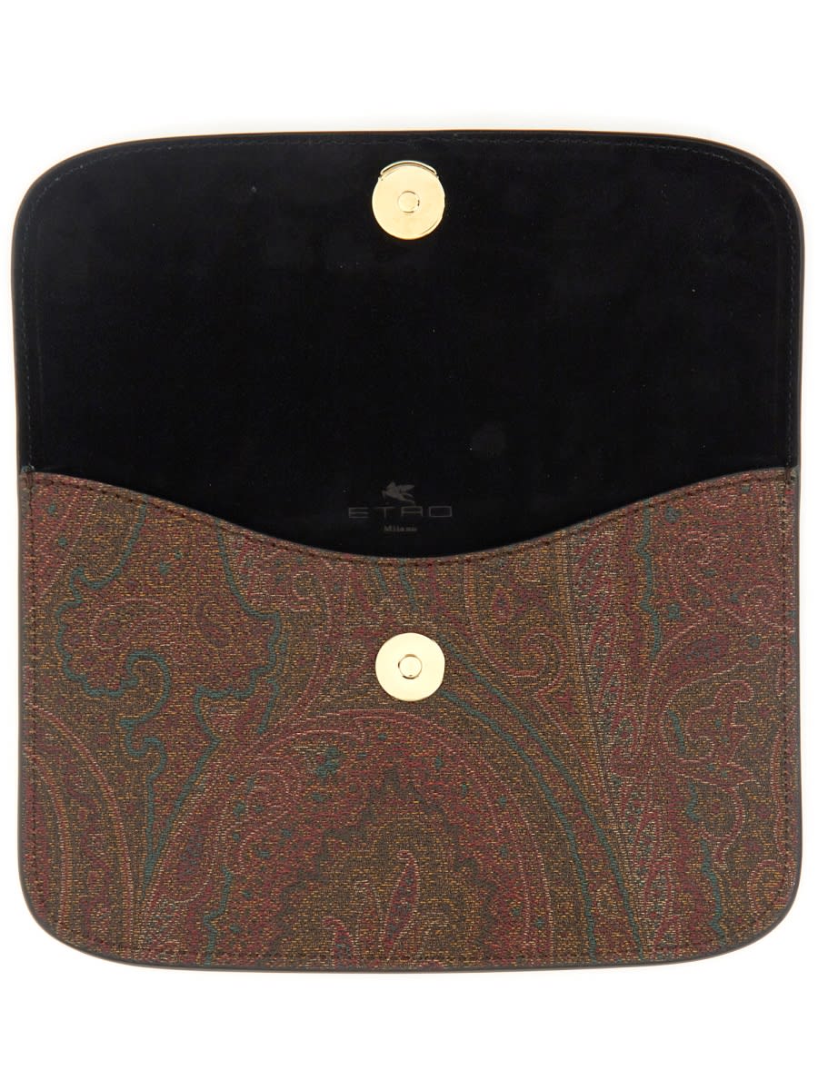 Shop Etro Paisley Pouch In Multicolour