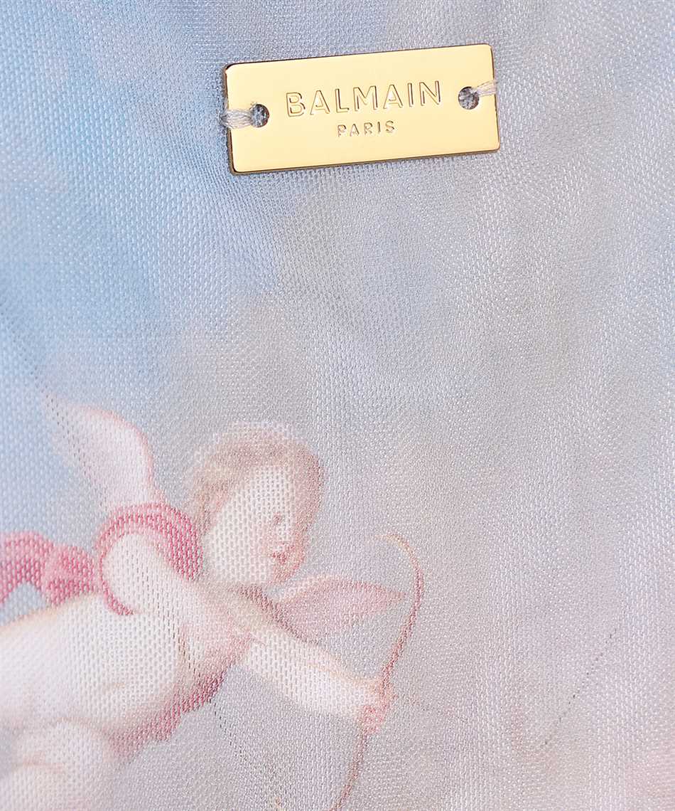 Balmain Tulle Bodysuit In Multi