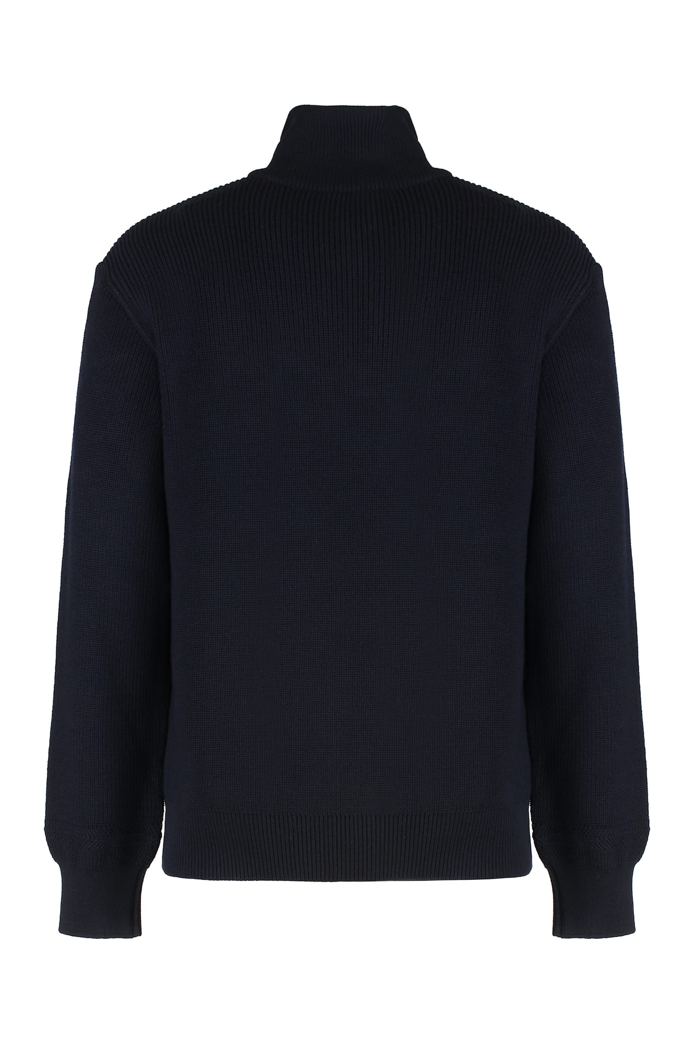 Paul&amp;shark Turtleneck Sweater With Ribbing In Black