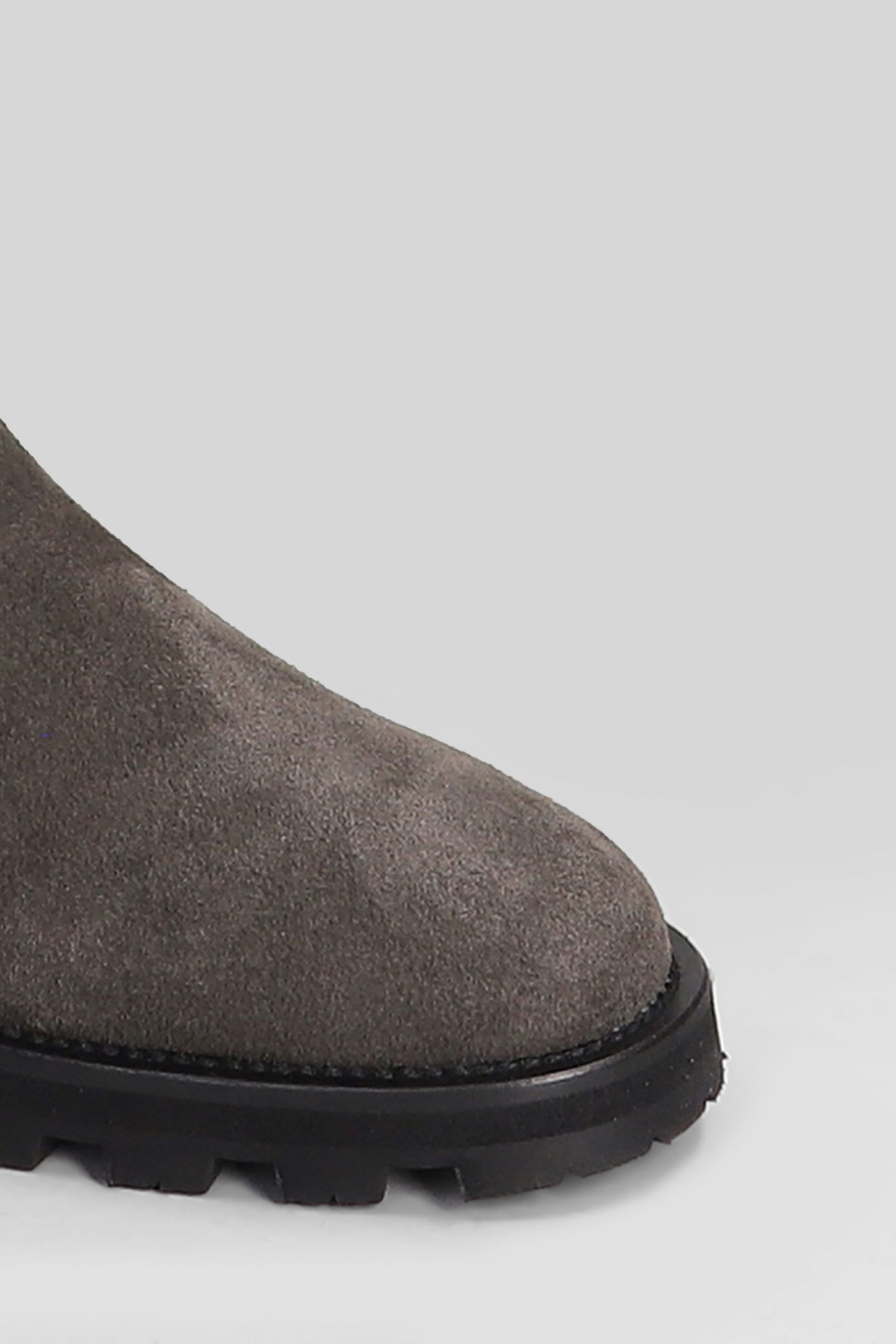 Roberto Festa Luz Low Heels Boots In Dark Brown Suede In Multi