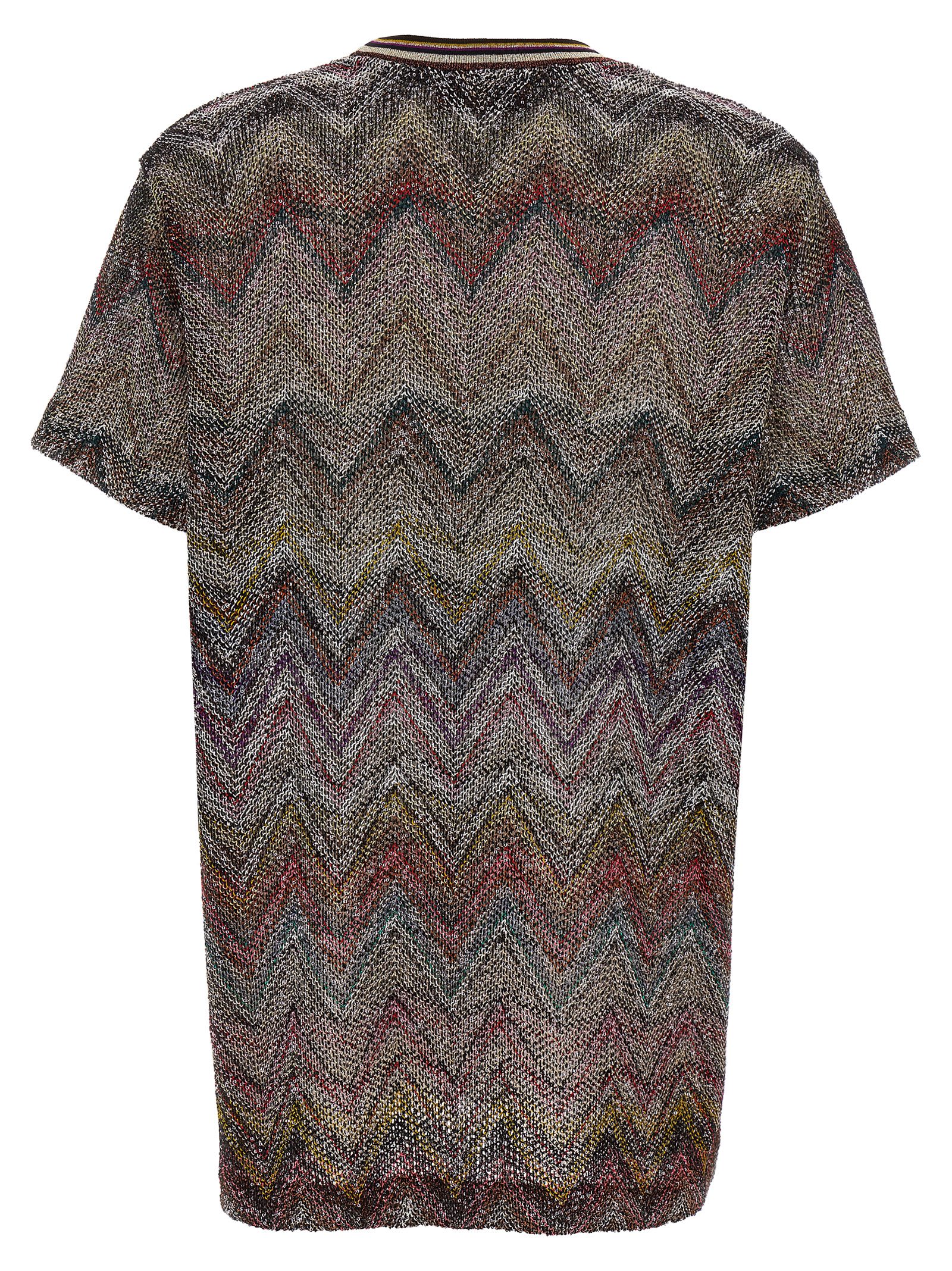 Missoni Caperdoni Short Sleeve T-shirt With Sequin In Multi