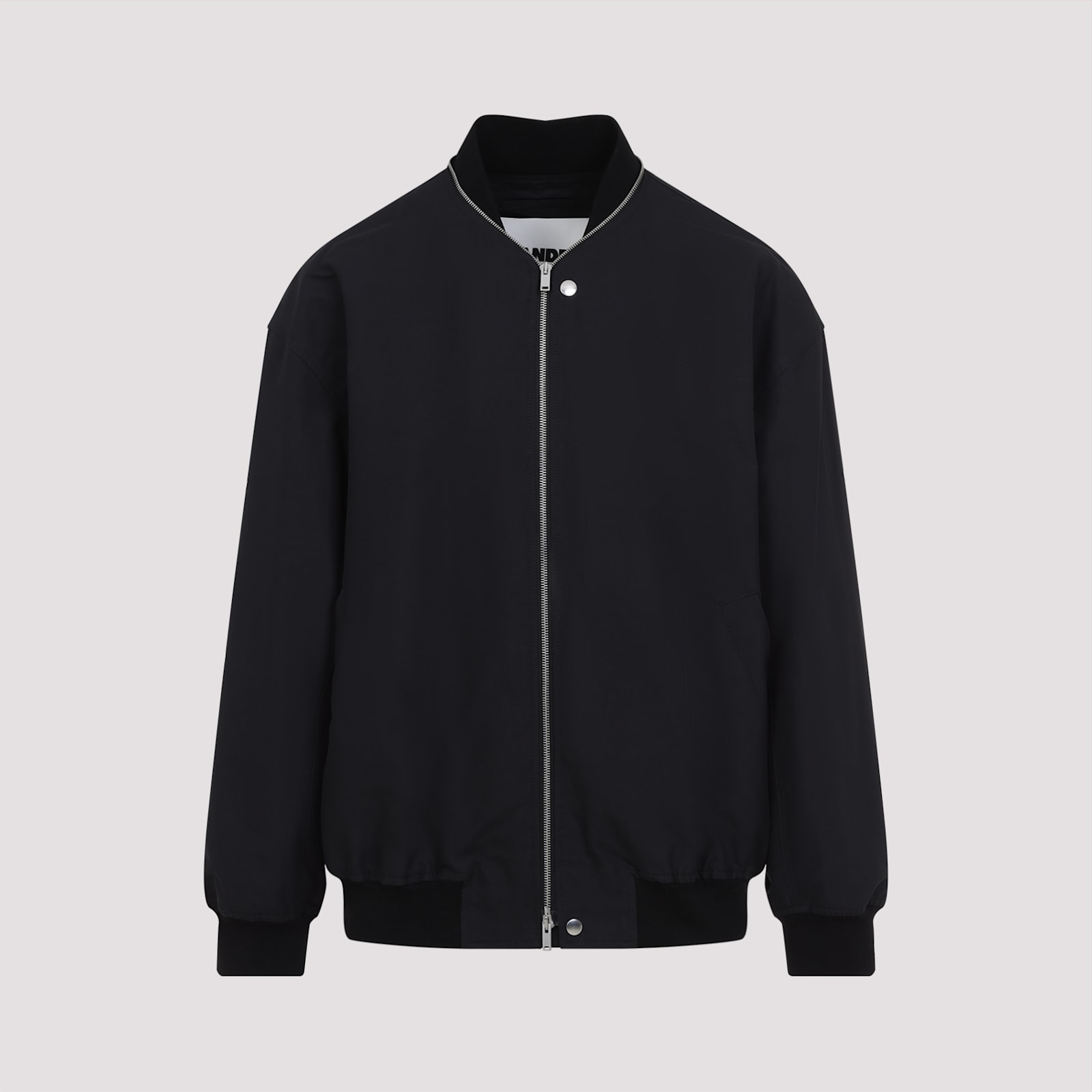 Jil Sander Zip-up Bomber Jacket In Black