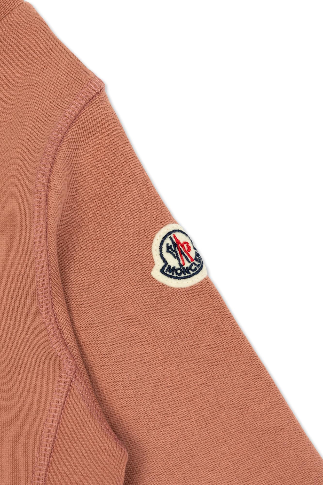 Moncler Rhinestone Sweatshirt In Rosa