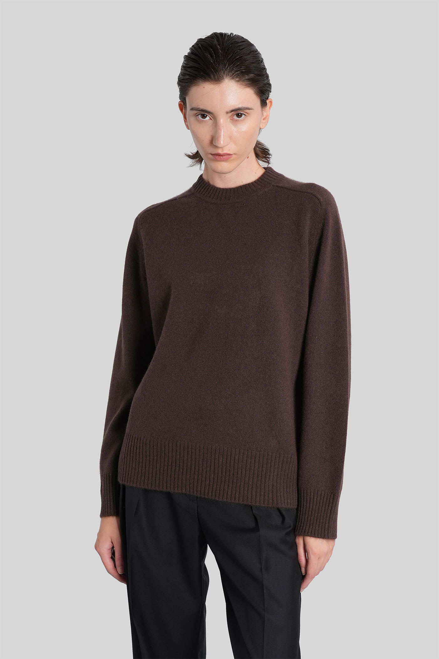 Loulou Studio Baltra Lds Knitwear In Brown Cashmere In Brown