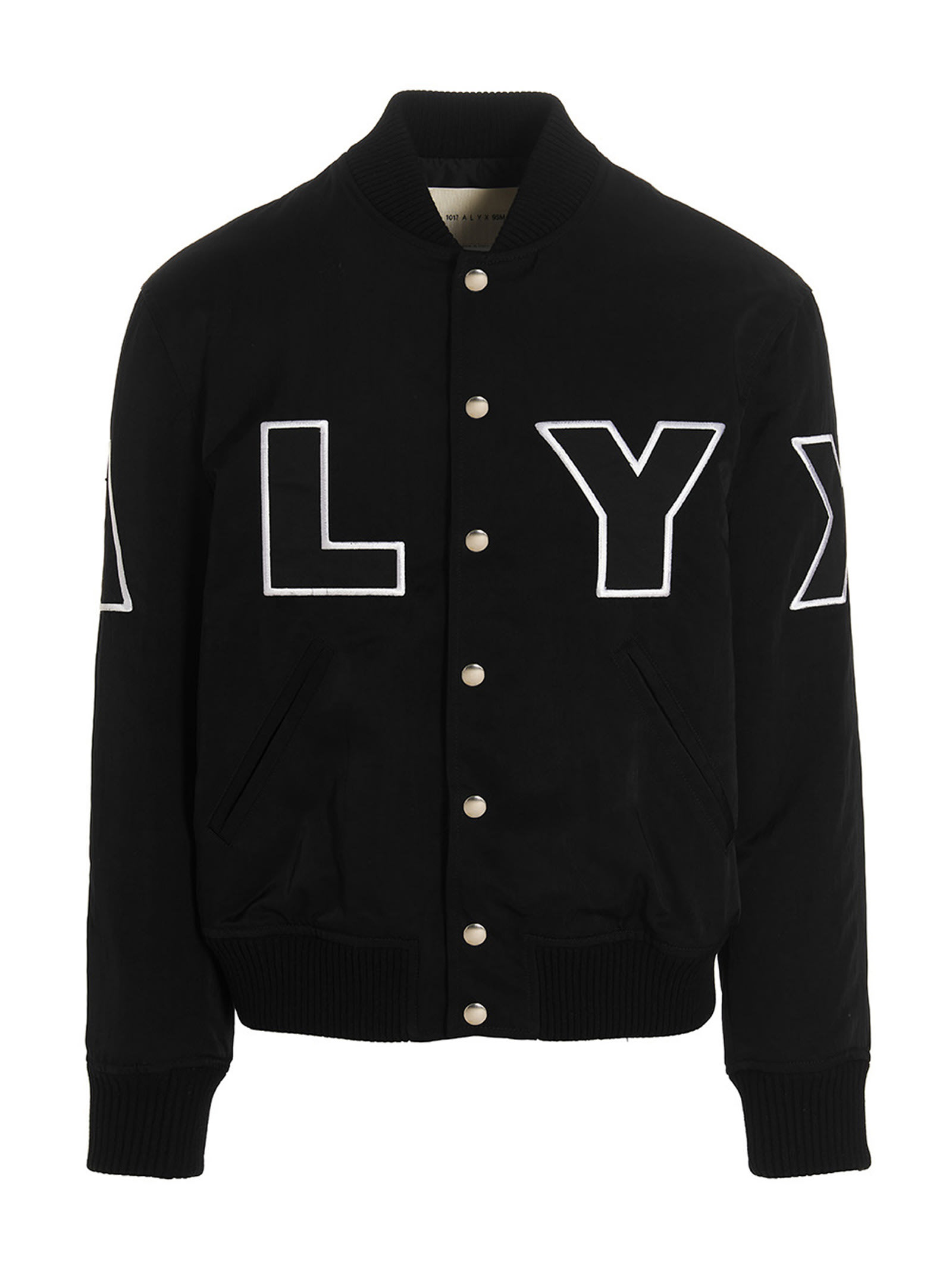 Shop Alyx Bomber Logo Varsity In Black