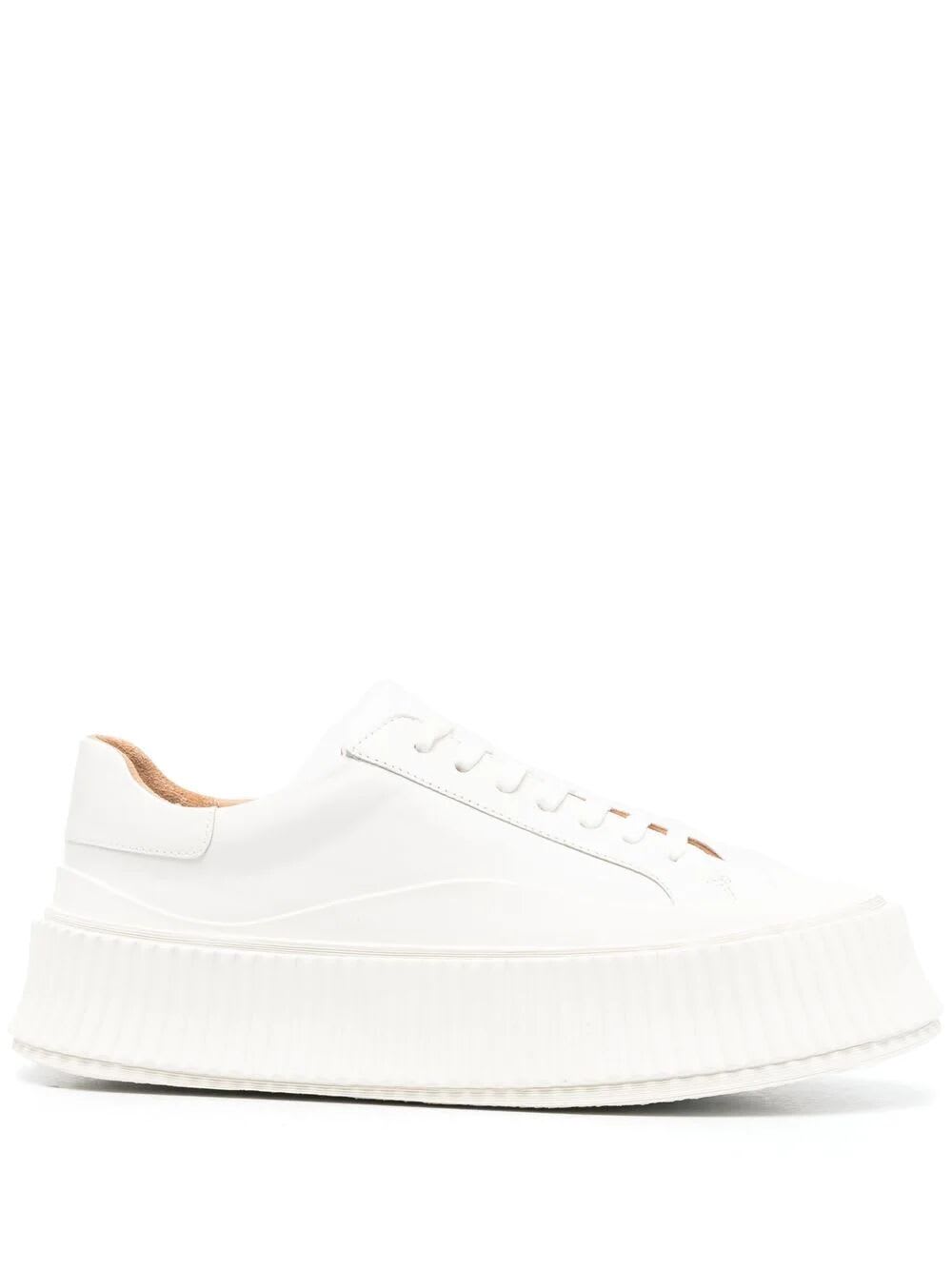 Shop Jil Sander Sneakers In Snow