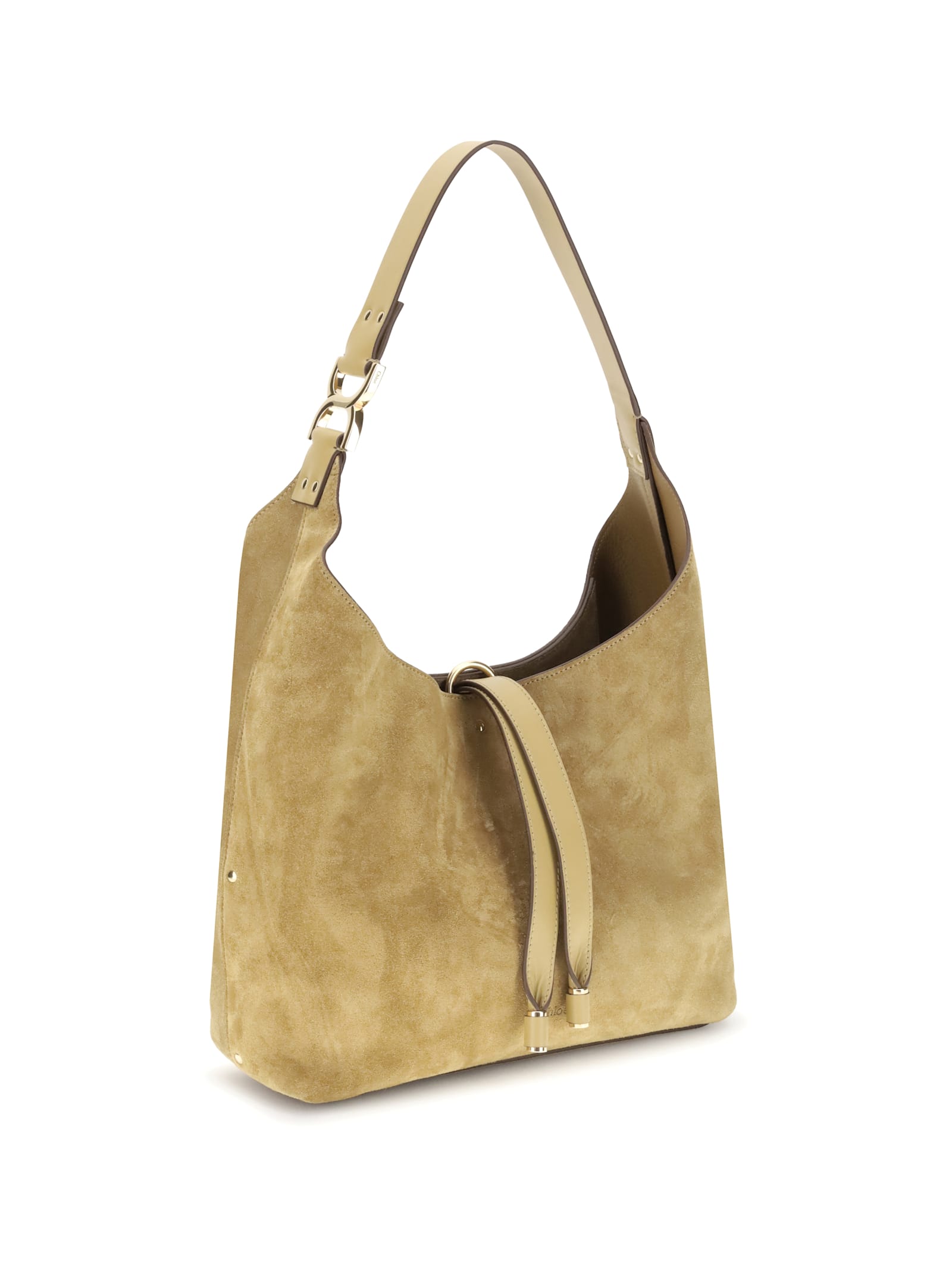 Chloé Women Marcie Shoulder Bag In White