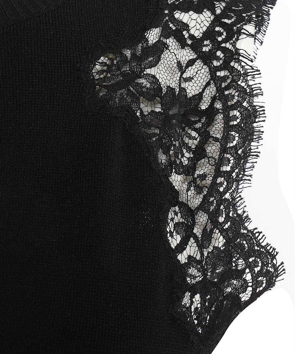 Ermanno Scervino Lace-insert Midi Dress In Black