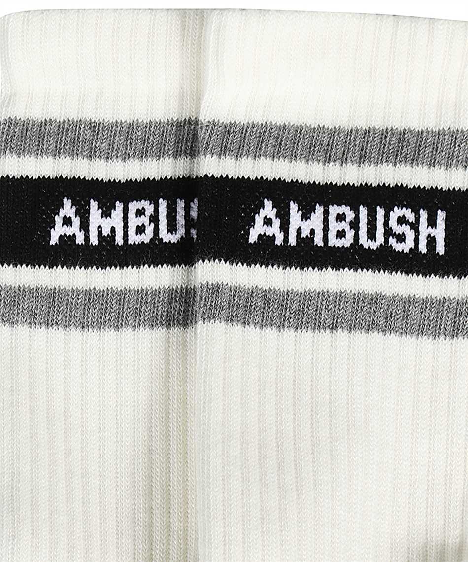 Ambush Logo Cotton Blend Socks In White