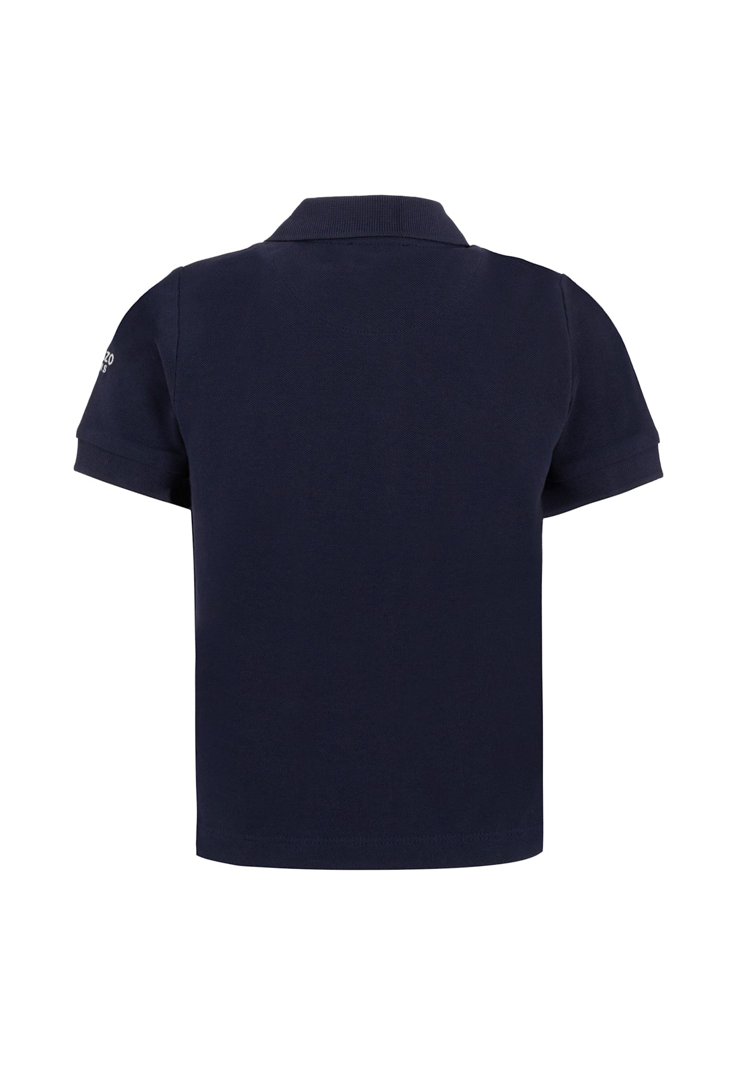 Kenzo Blue Polo Shirt For Boy With Kotora In Blue