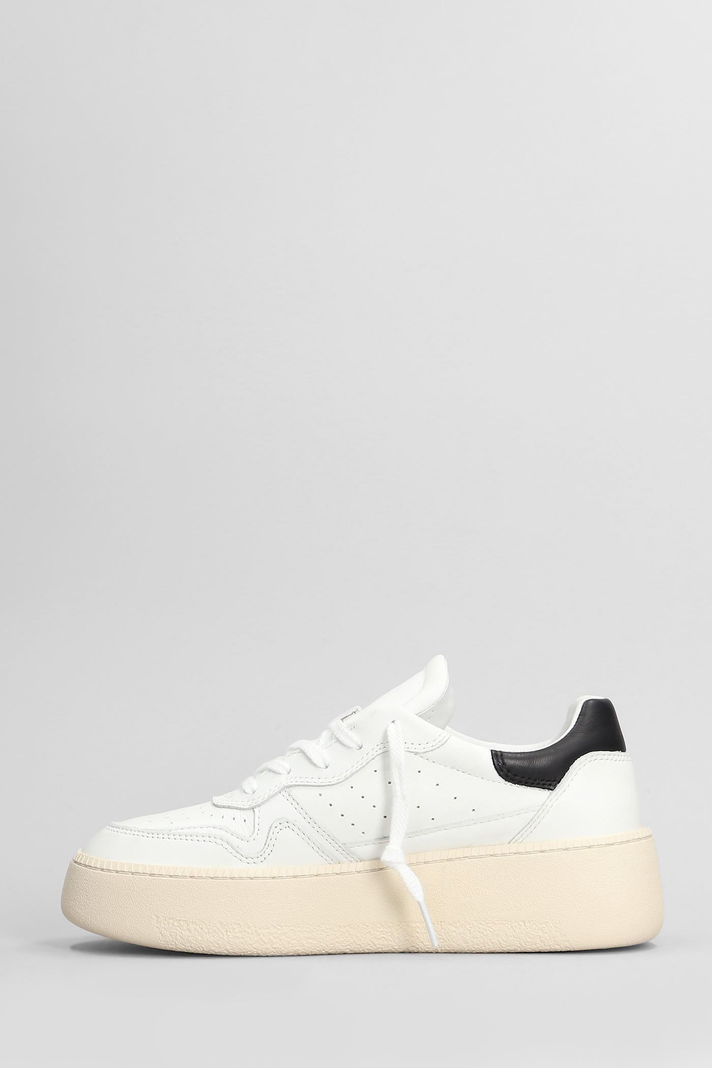 Shop Date Step Sneakers In White Leather