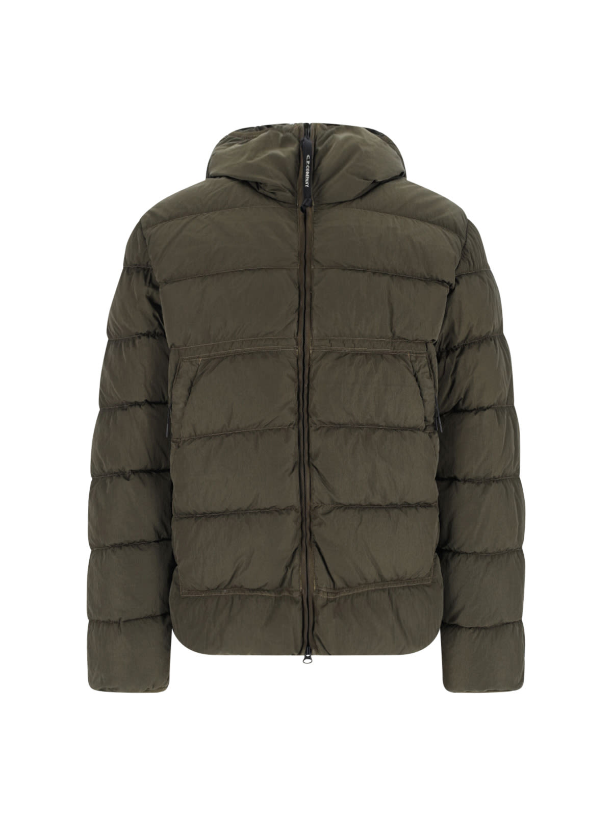 C.p. Company Hooded Botito Down Jacket In Green