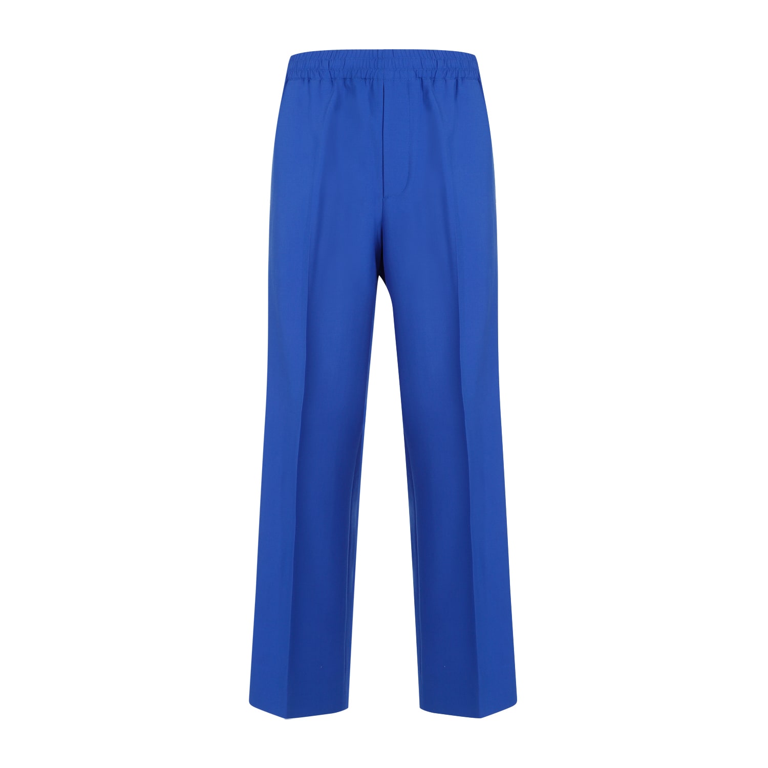 Shop Gucci Straight Pants In Electric Blue