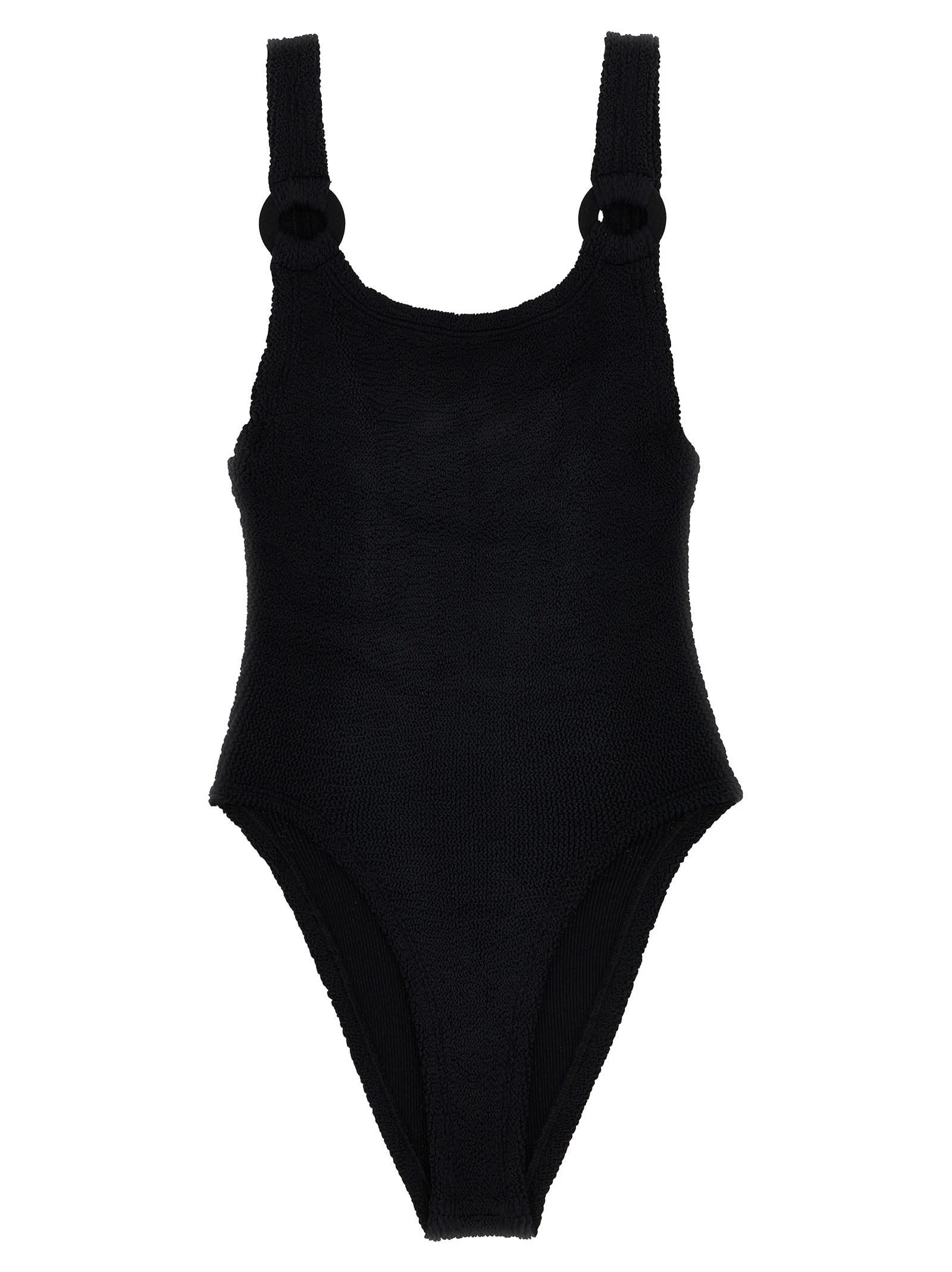 Shop Hunza G Domino Swim One-piece Swimsuit In Black