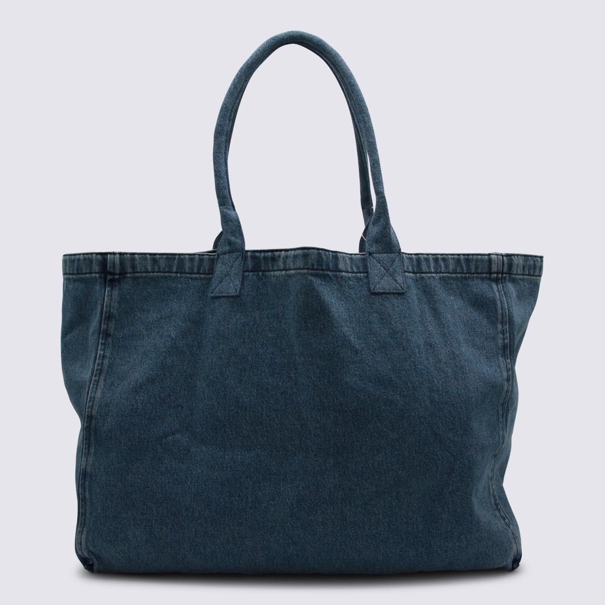 Anine Bing Blue Cotton Leo Canvas Tote In Blue