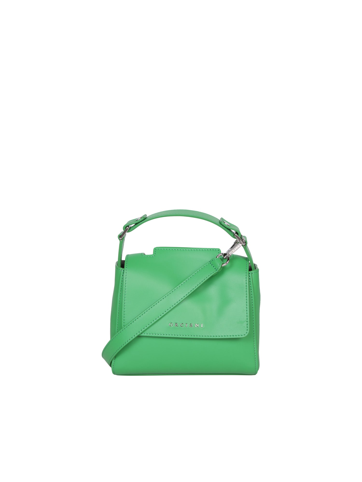 Shop Orciani Sveva Liberty Mini Green Bag