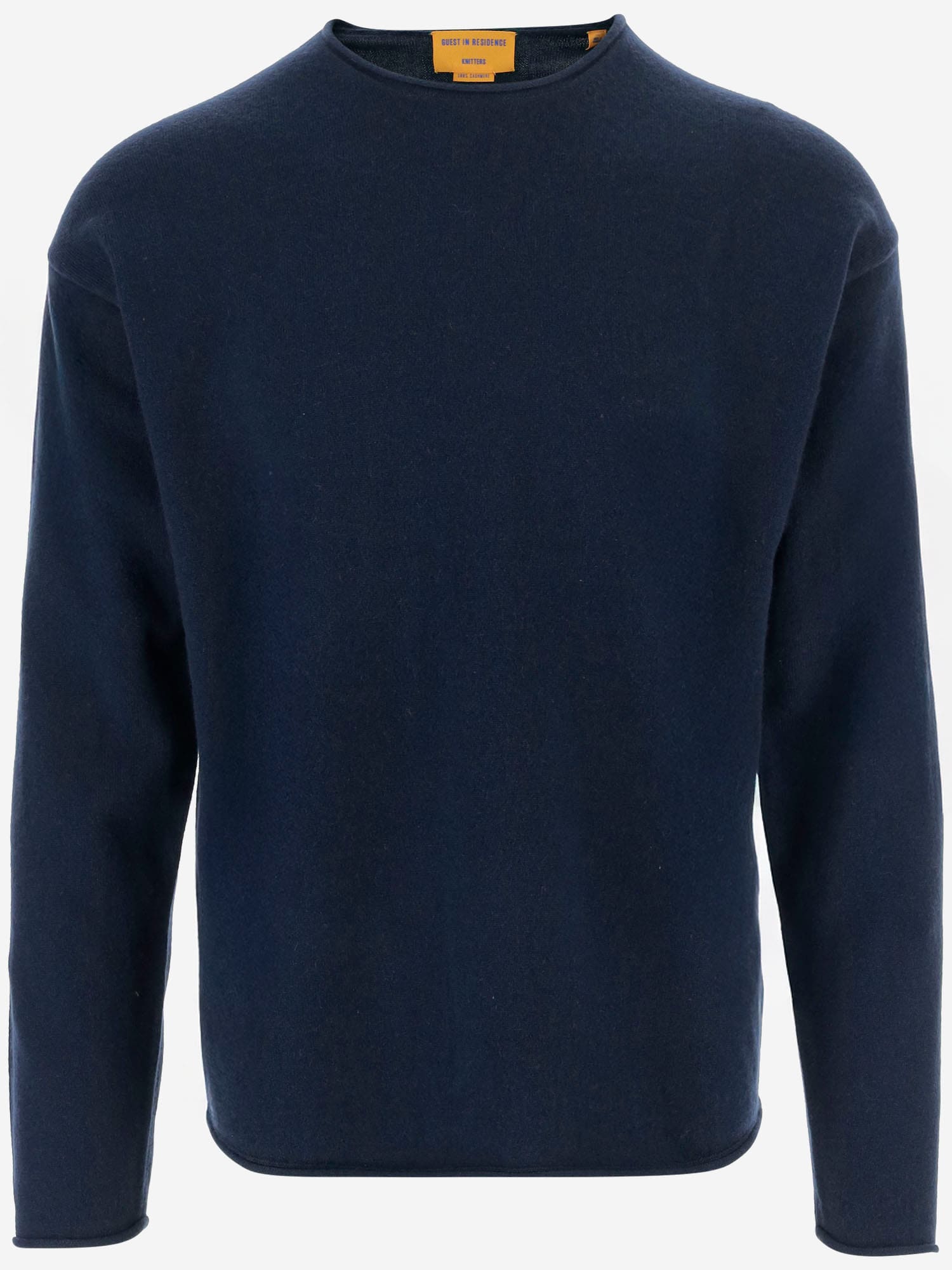 Guest In Residence Cashmere Sweater With Turn-up Cuffs In Blue