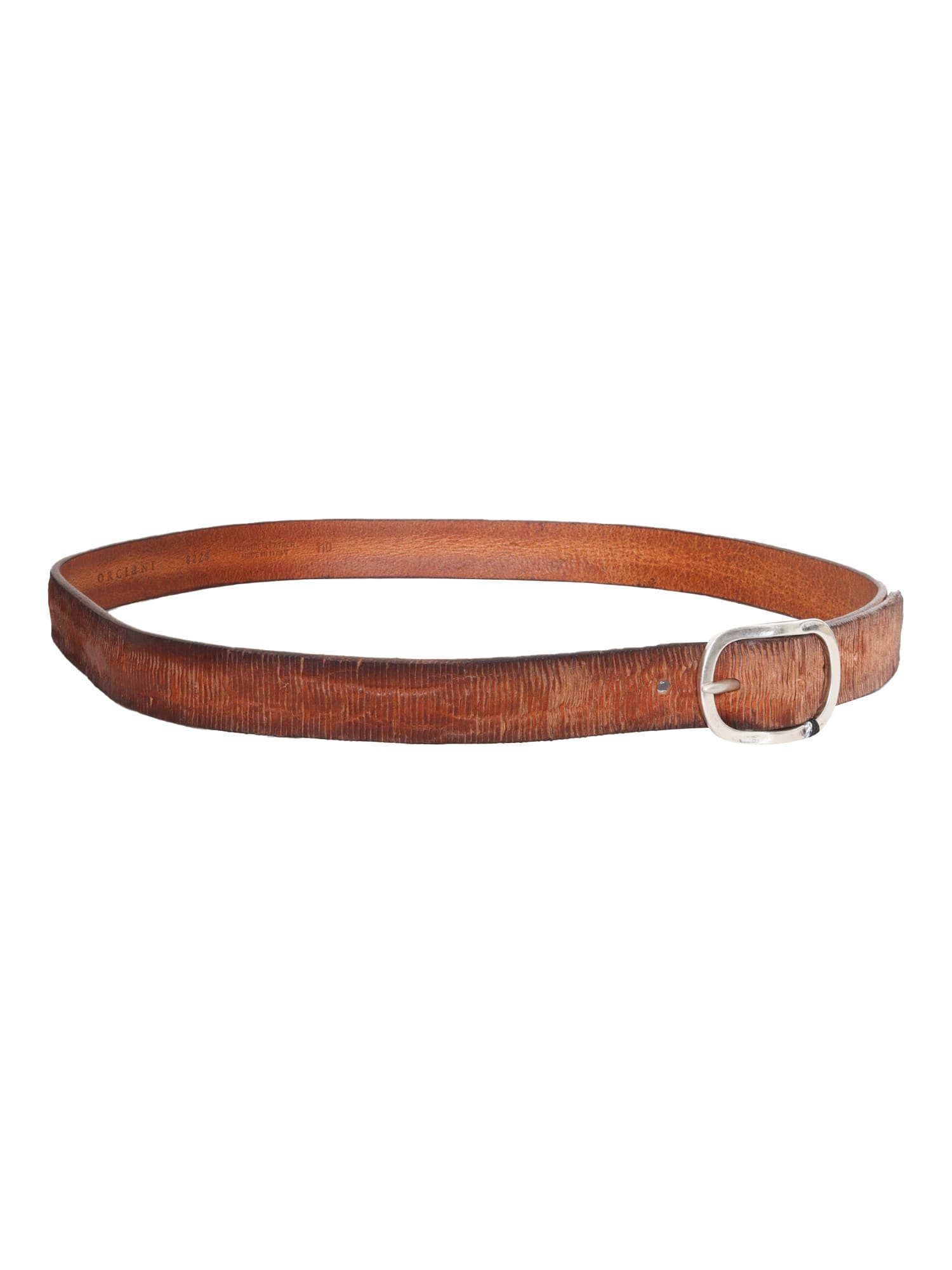 Shop Orciani Knurled Belt In Brown