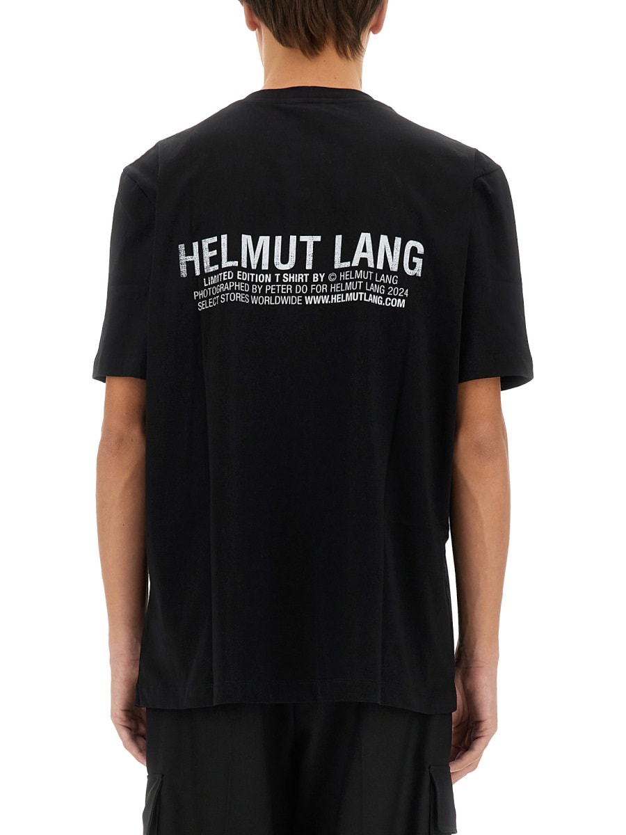 Shop Helmut Lang T-shirt With Logo In Black