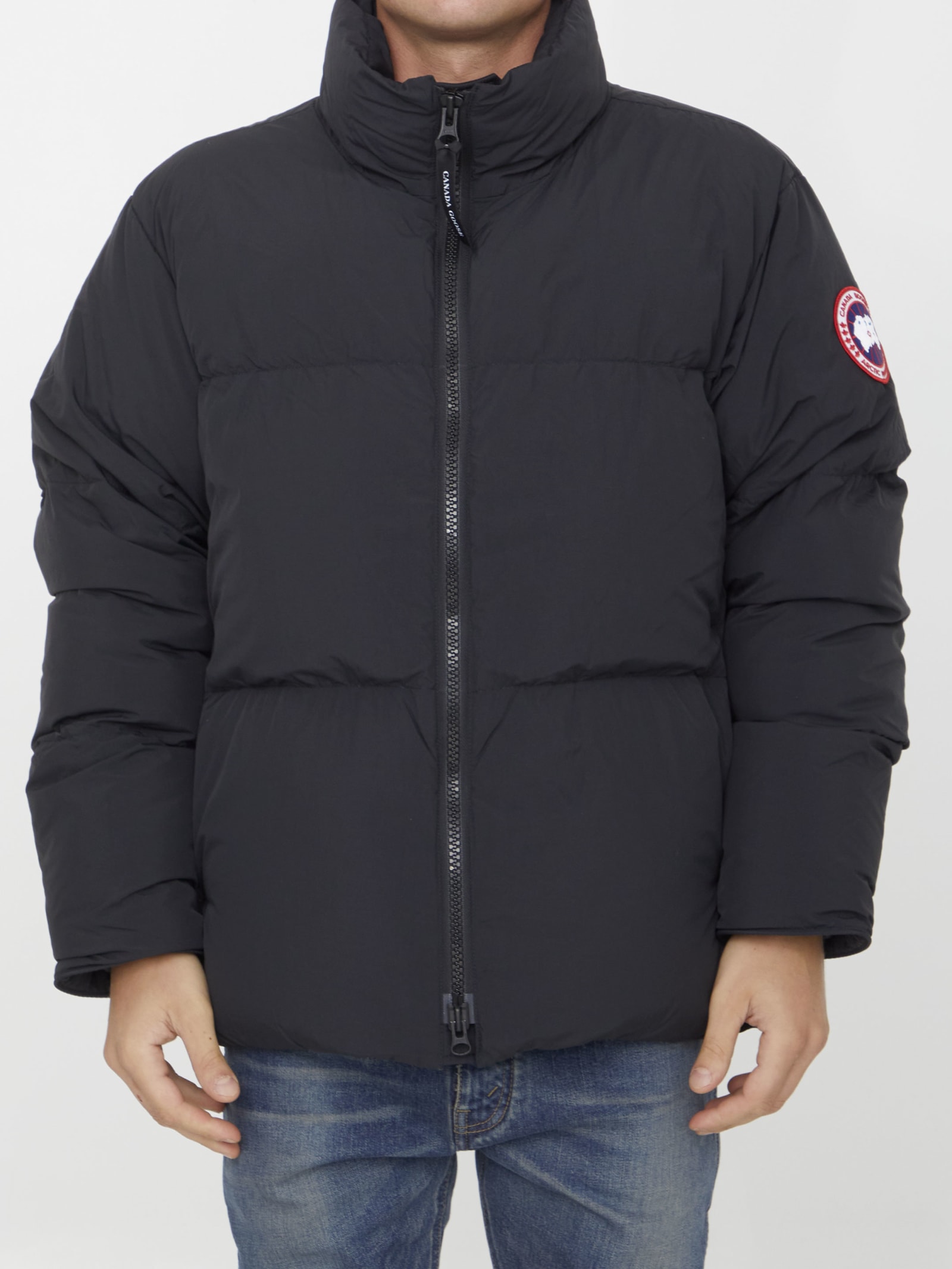 Shop Canada Goose Lawrence Puffer Jacket In Black