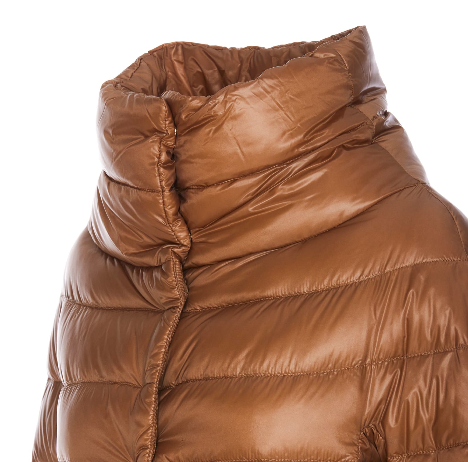 Shop Herno Aminta Down Jacket In Brown