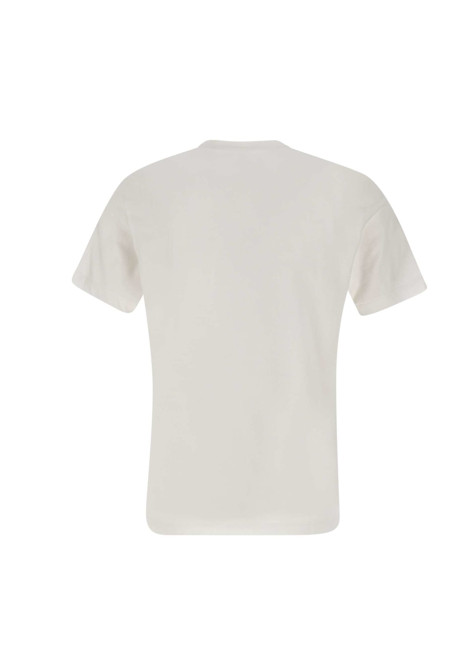 Shop Polo Ralph Lauren Msw Cotton T-shirt In White