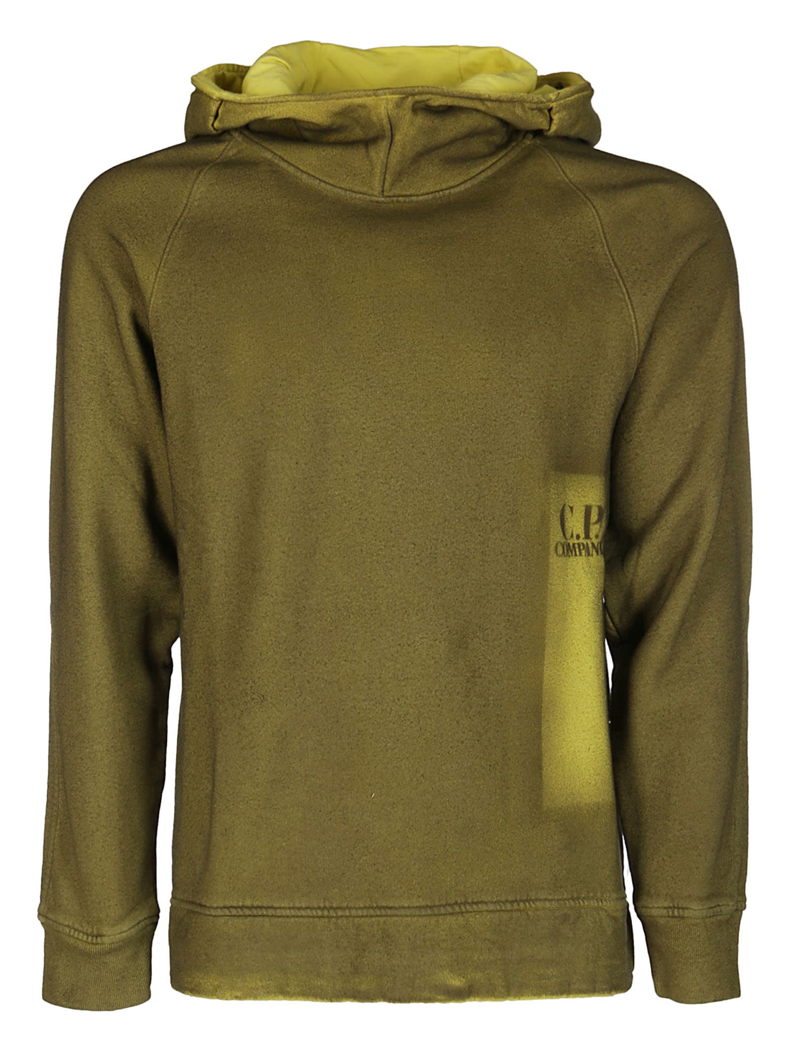 C.P. COMPANY GREEN COTTON SWEATSHIRT,11253024