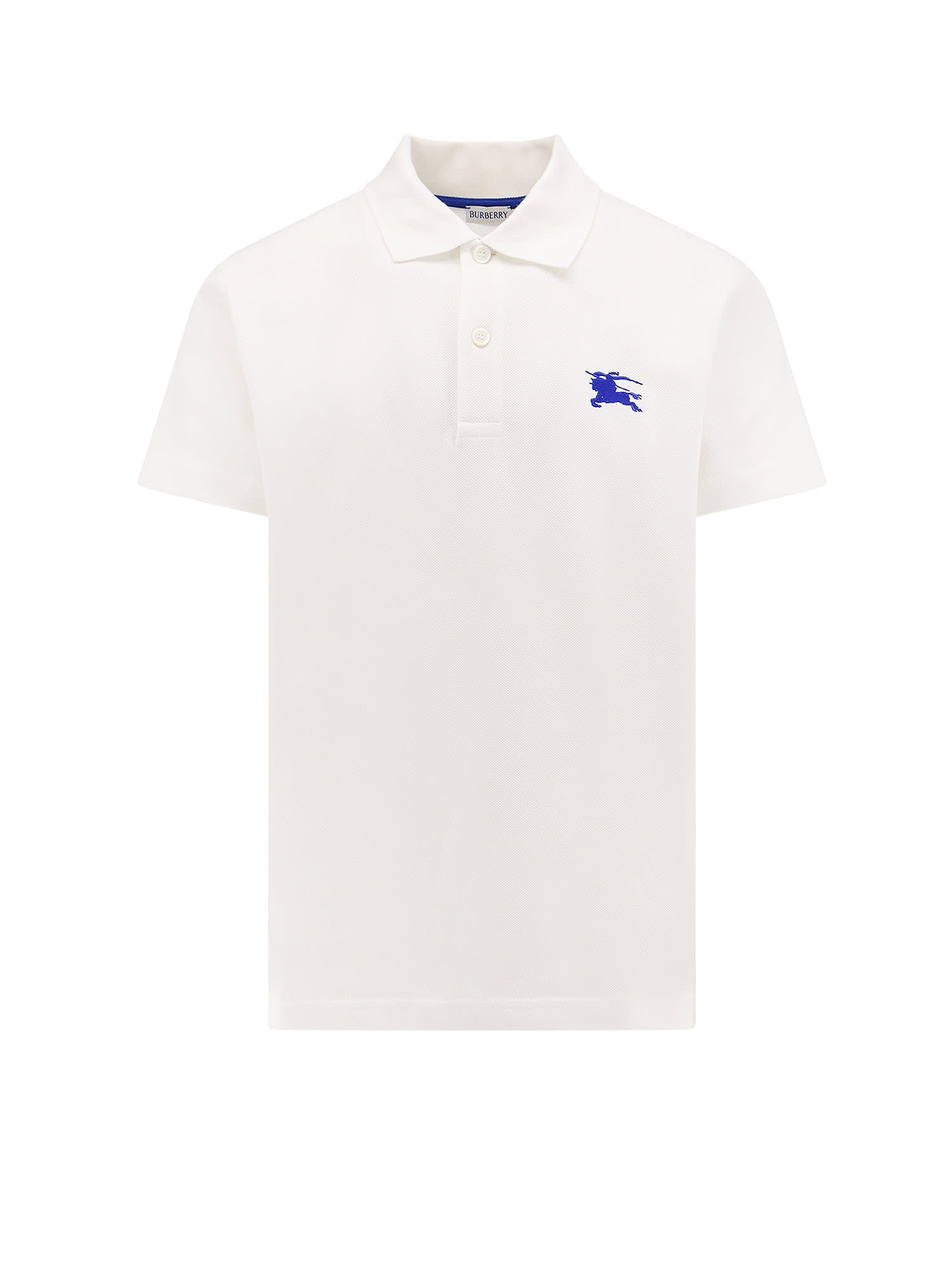 Shop Burberry Polo Shirt In Bianco