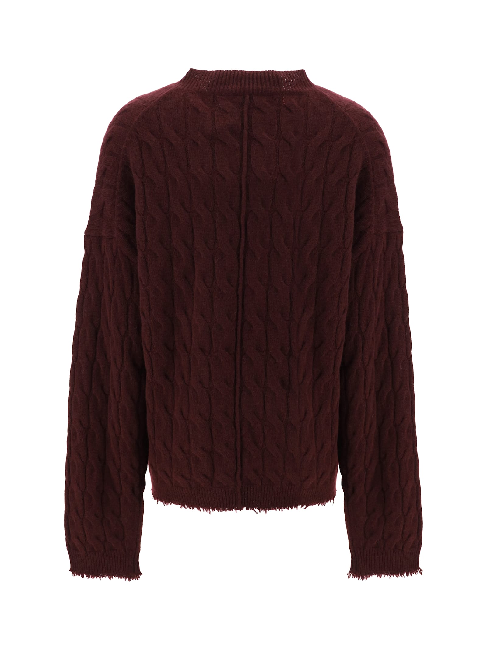 Shop Re/done Sweater In Oxblood