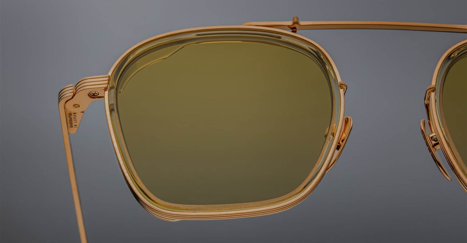 Shop Jacques Marie Mage Baudelaire 2 - Montra Sunglasses In Gold