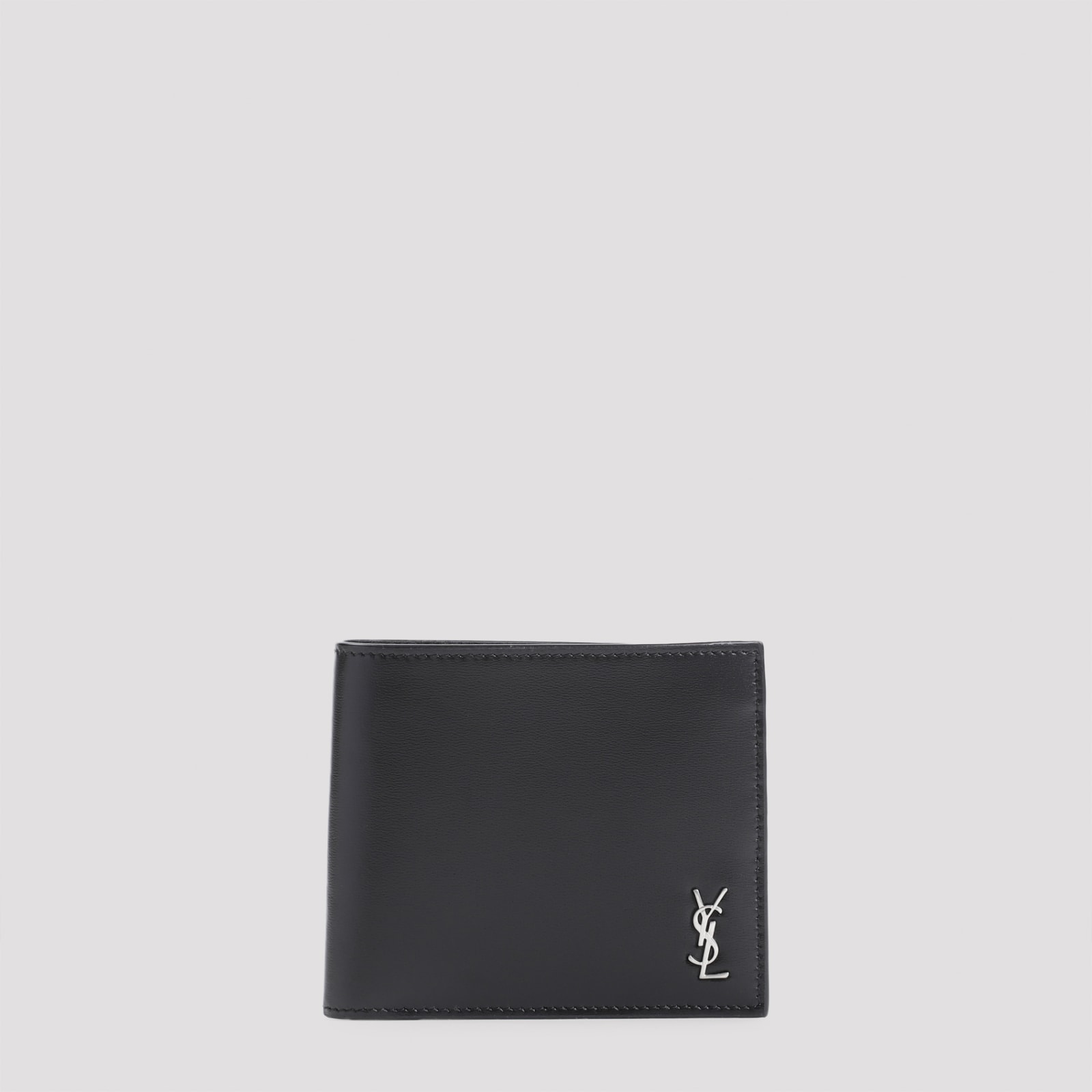 Shop Saint Laurent Wallet In Nero