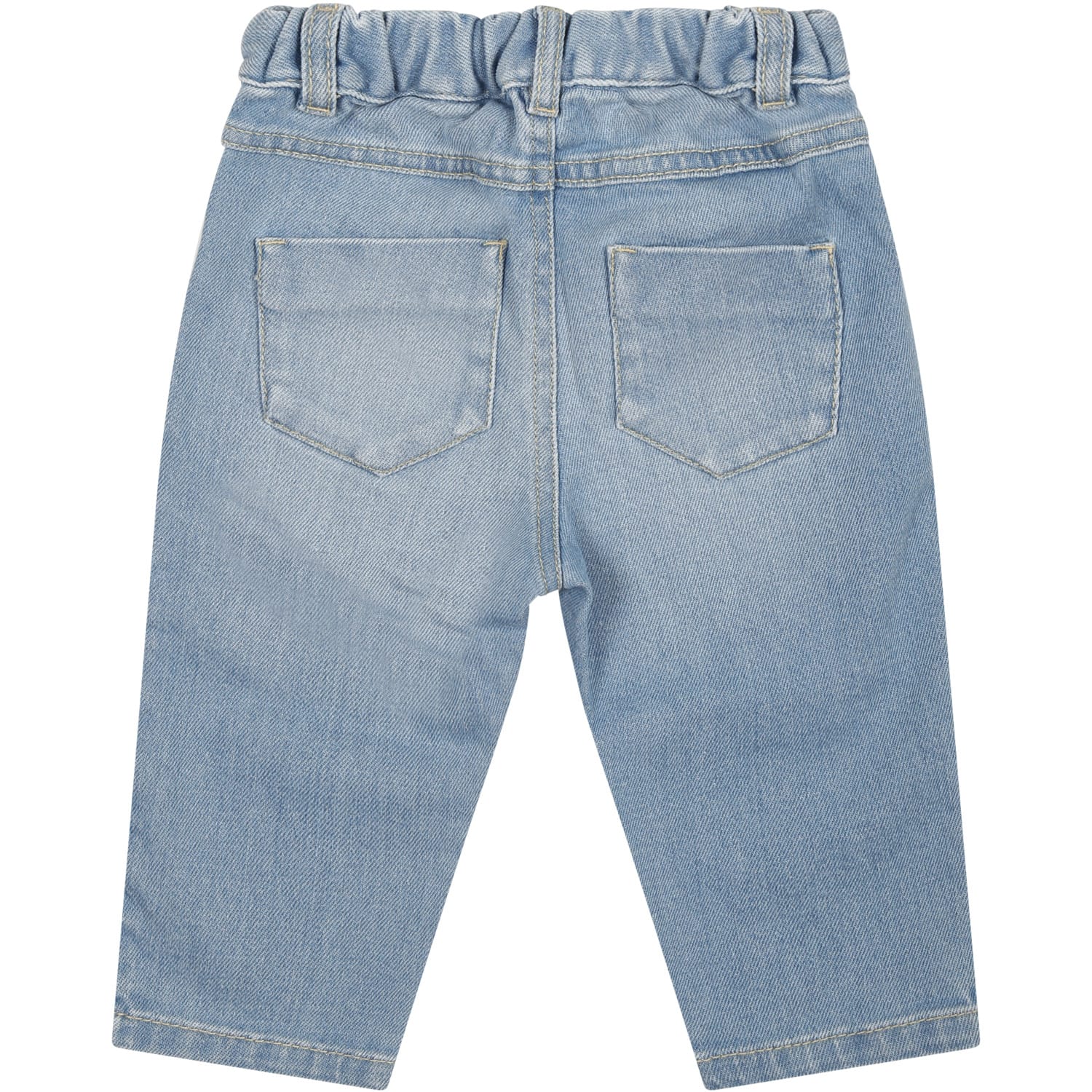 Shop Chloé Denim Jeans For Baby Girl