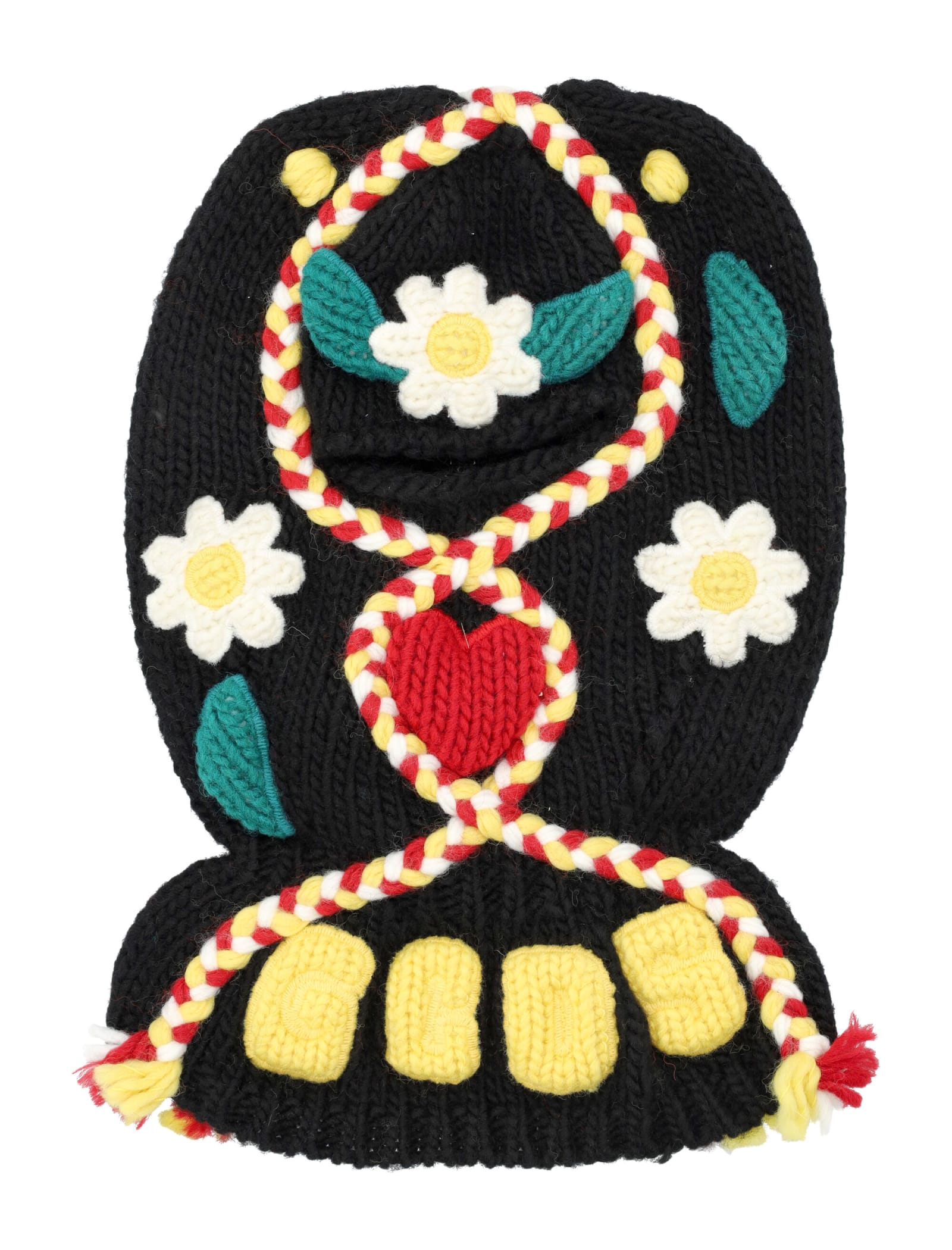 Gcds Knitted-appliqué Balaclava In Multicolor