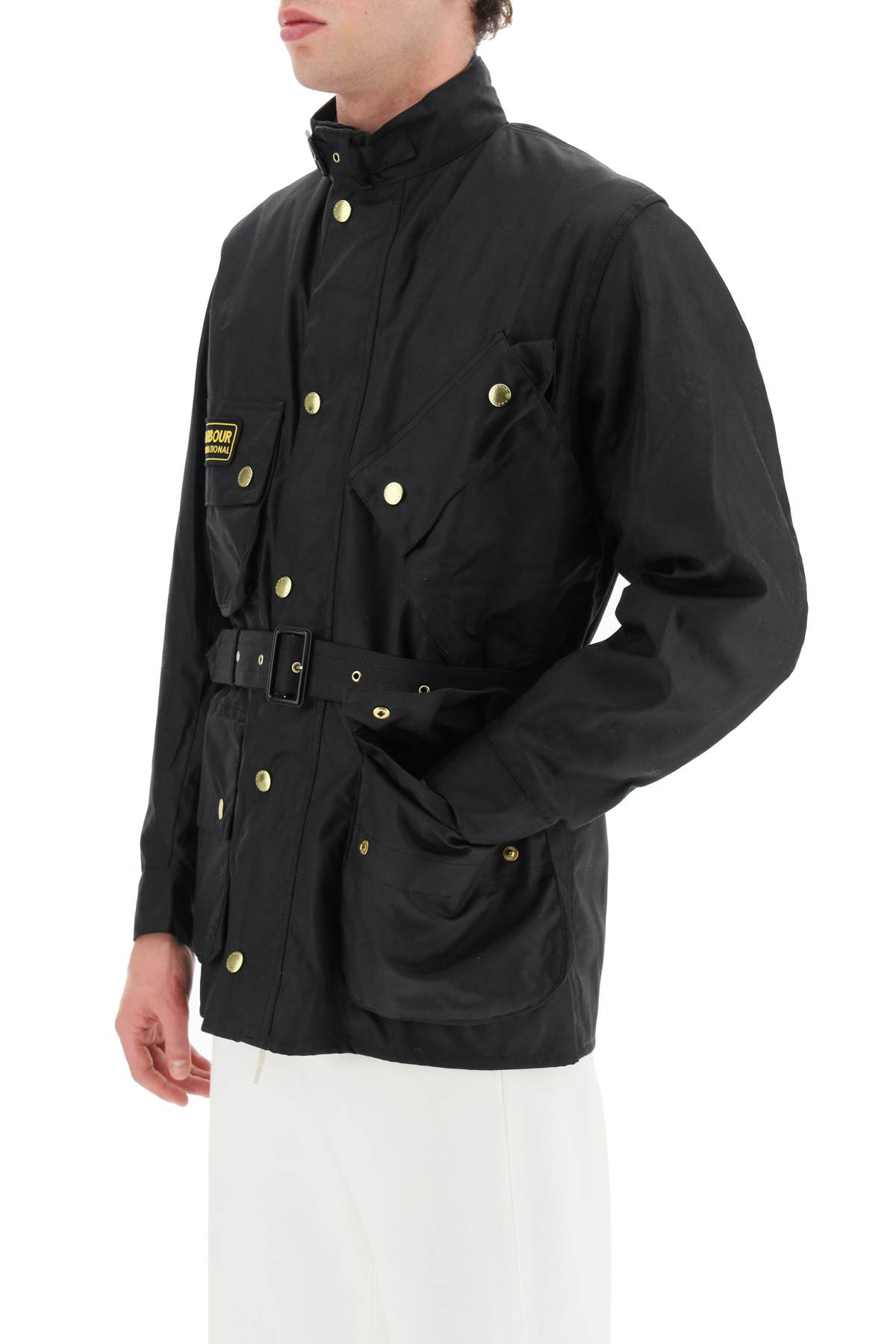 Shop Barbour International Original Wax Jacket In Black