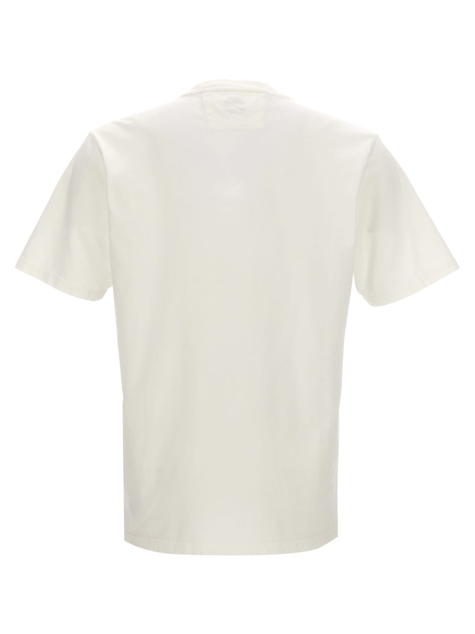 Shop C.p. Company Facili-tees T-shirt In White