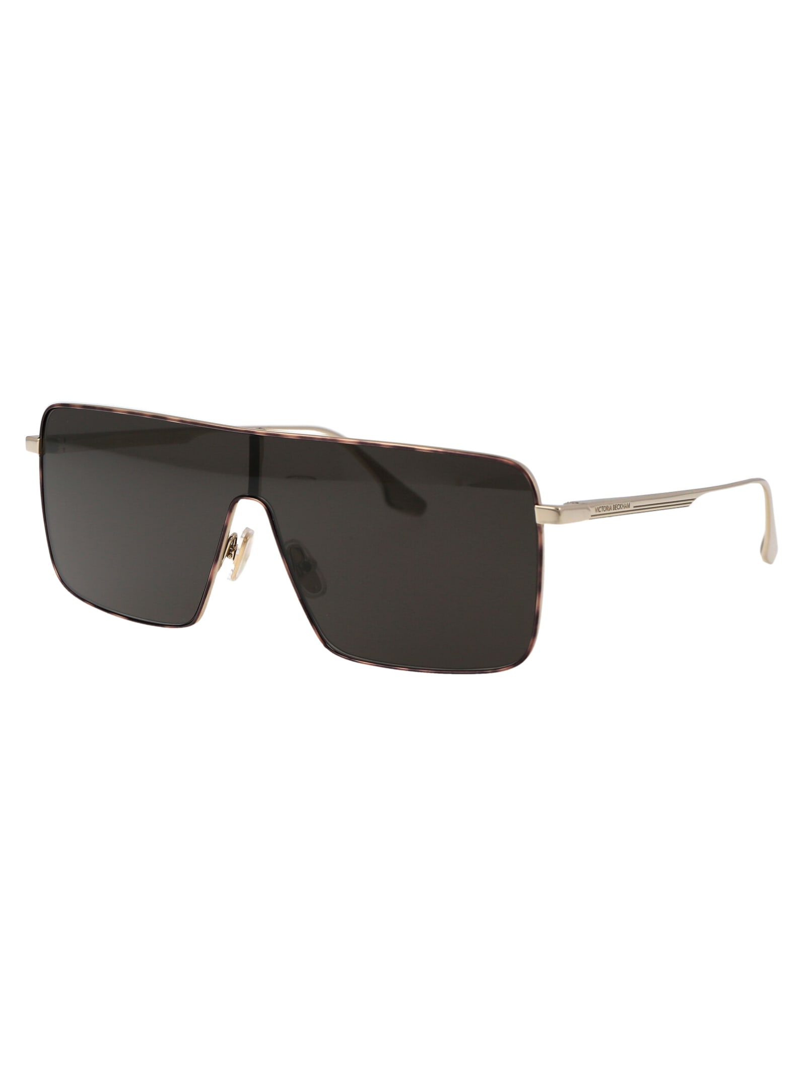 Shop Victoria Beckham Vb238s Sunglasses In 701 Gold/smoke