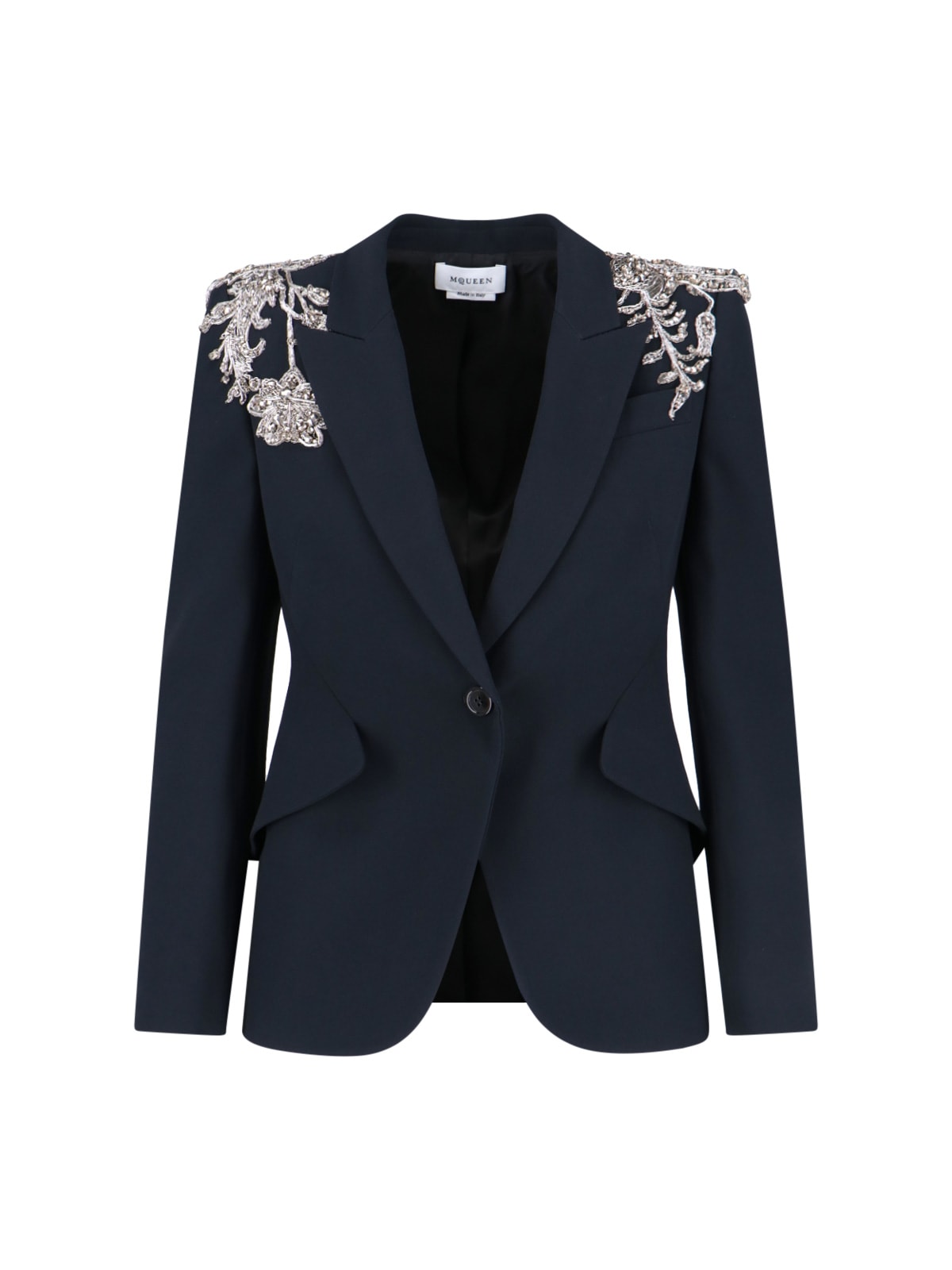 Single-breasted Blazer With Decorations