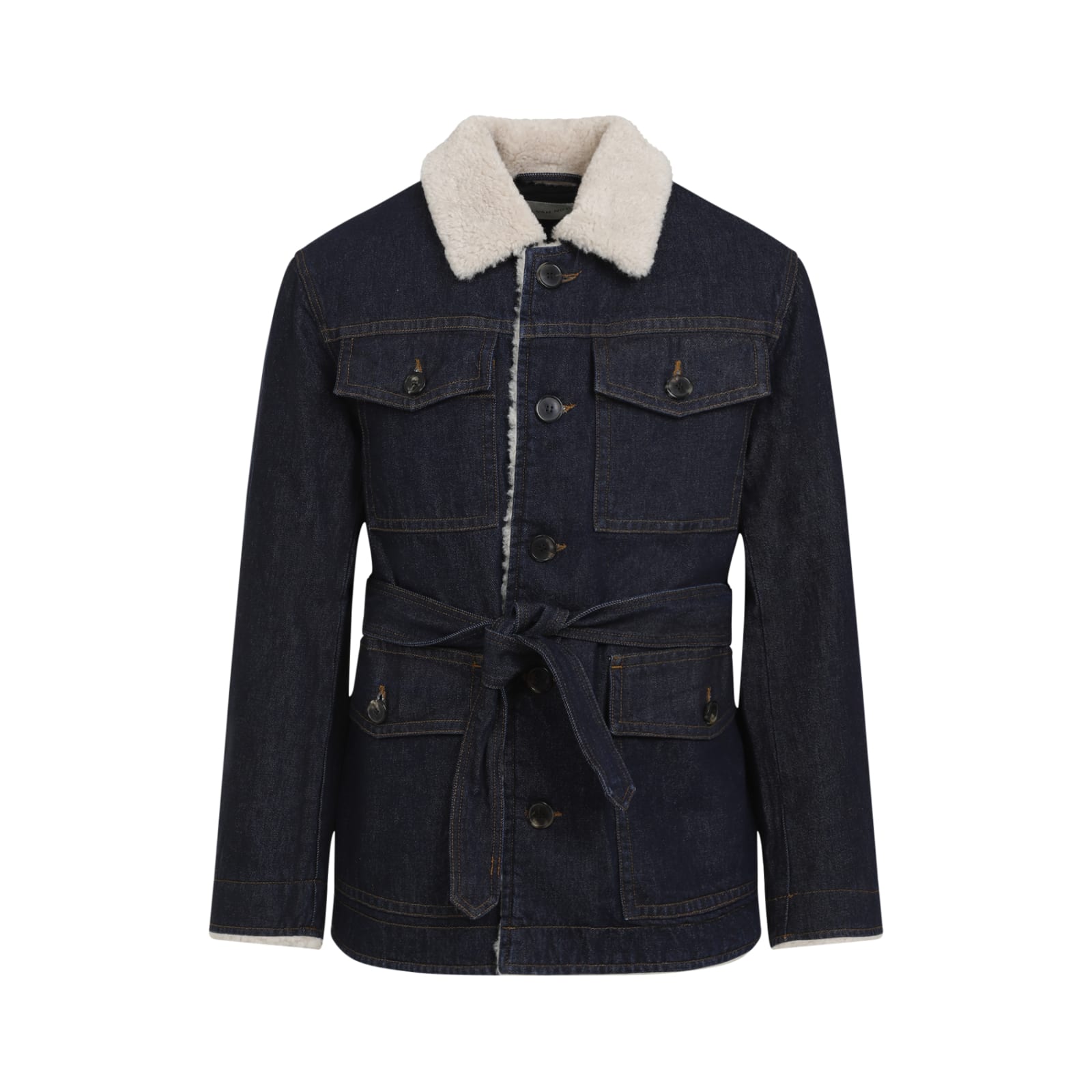 Shop Dries Van Noten Vedro Jacket In Indigo