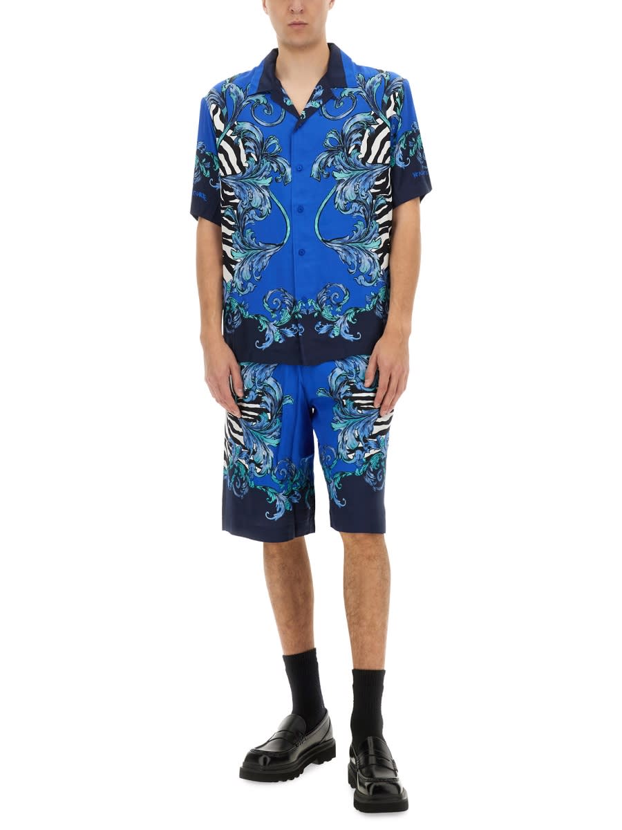 Shop Versace Jeans Couture Shirt In Blue