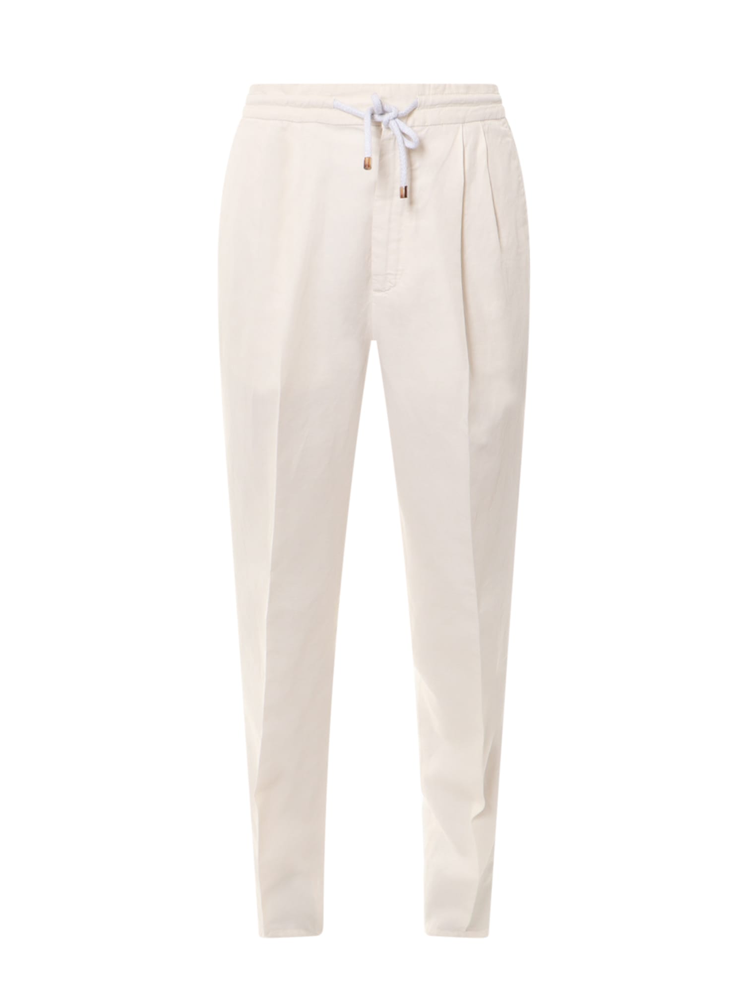 Shop Brunello Cucinelli Trouser In Off White
