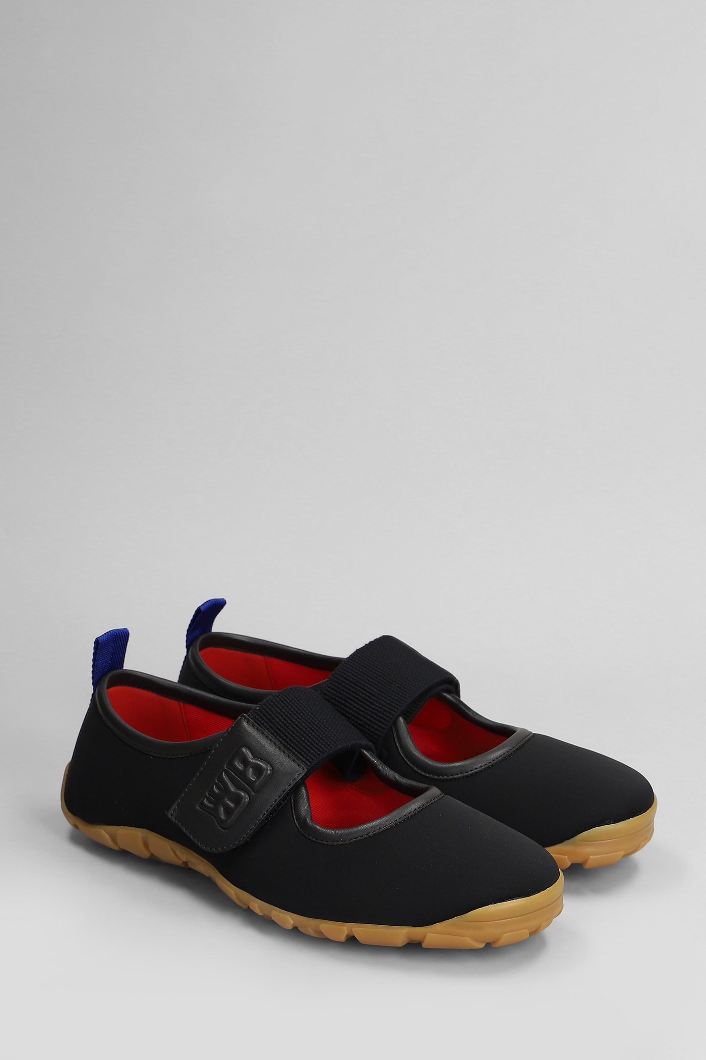 Wales Bonner Sneakers In Black Leather And Fabric In Black