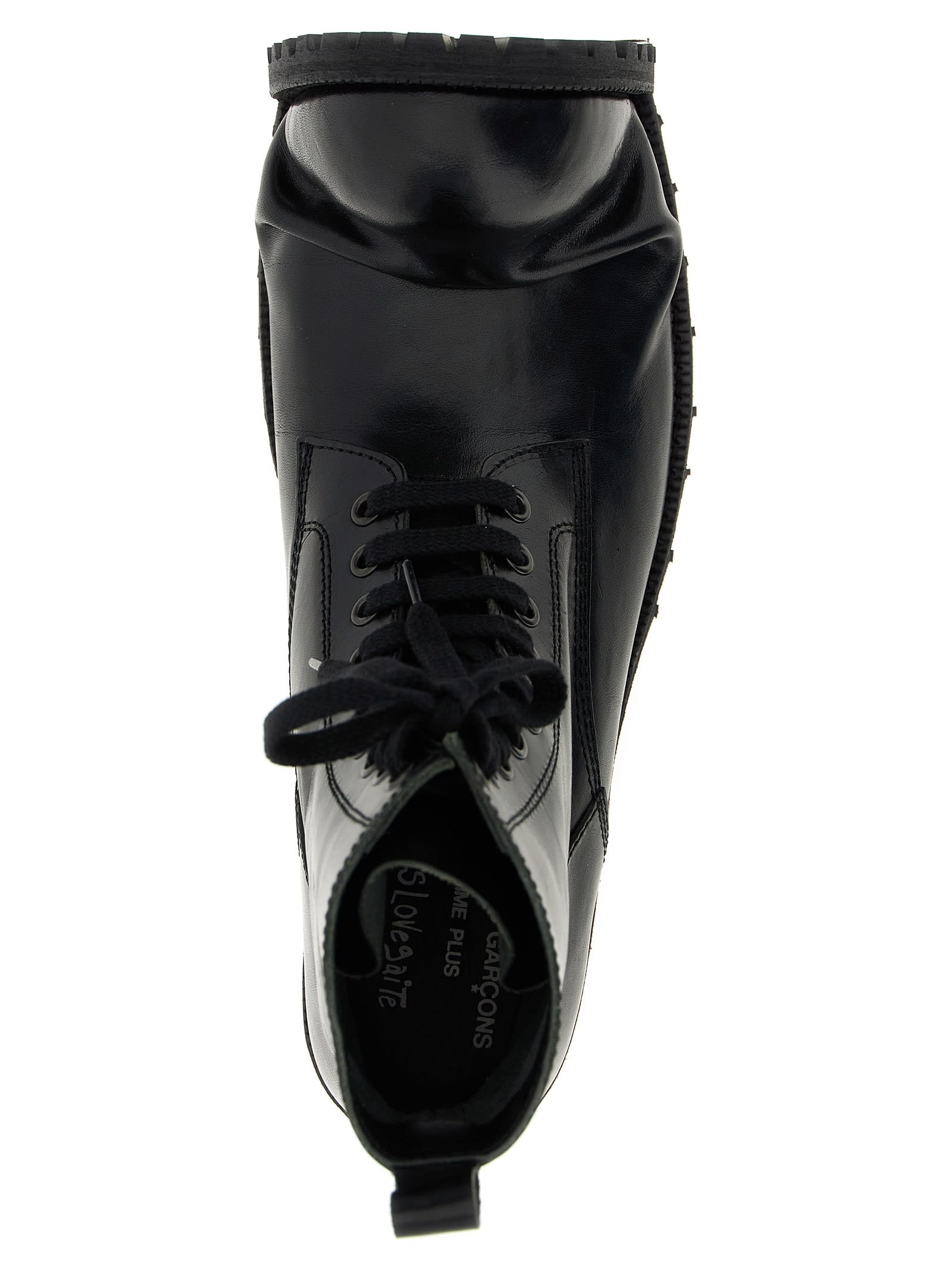 Comme Des Garçons Homme Deux Comme Des Garçons Homme Plus Comme Des Garçons X Kids Love Gaite Combat Boots In Black