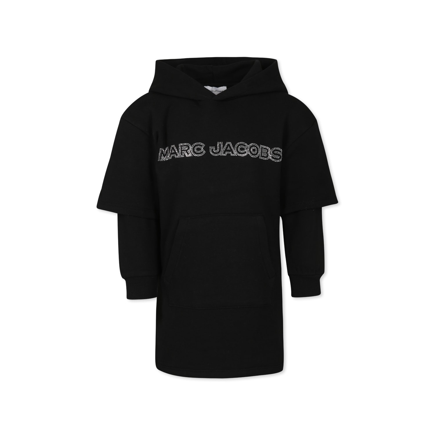 Marc Jacobs Sequinned Logo Dress In Black